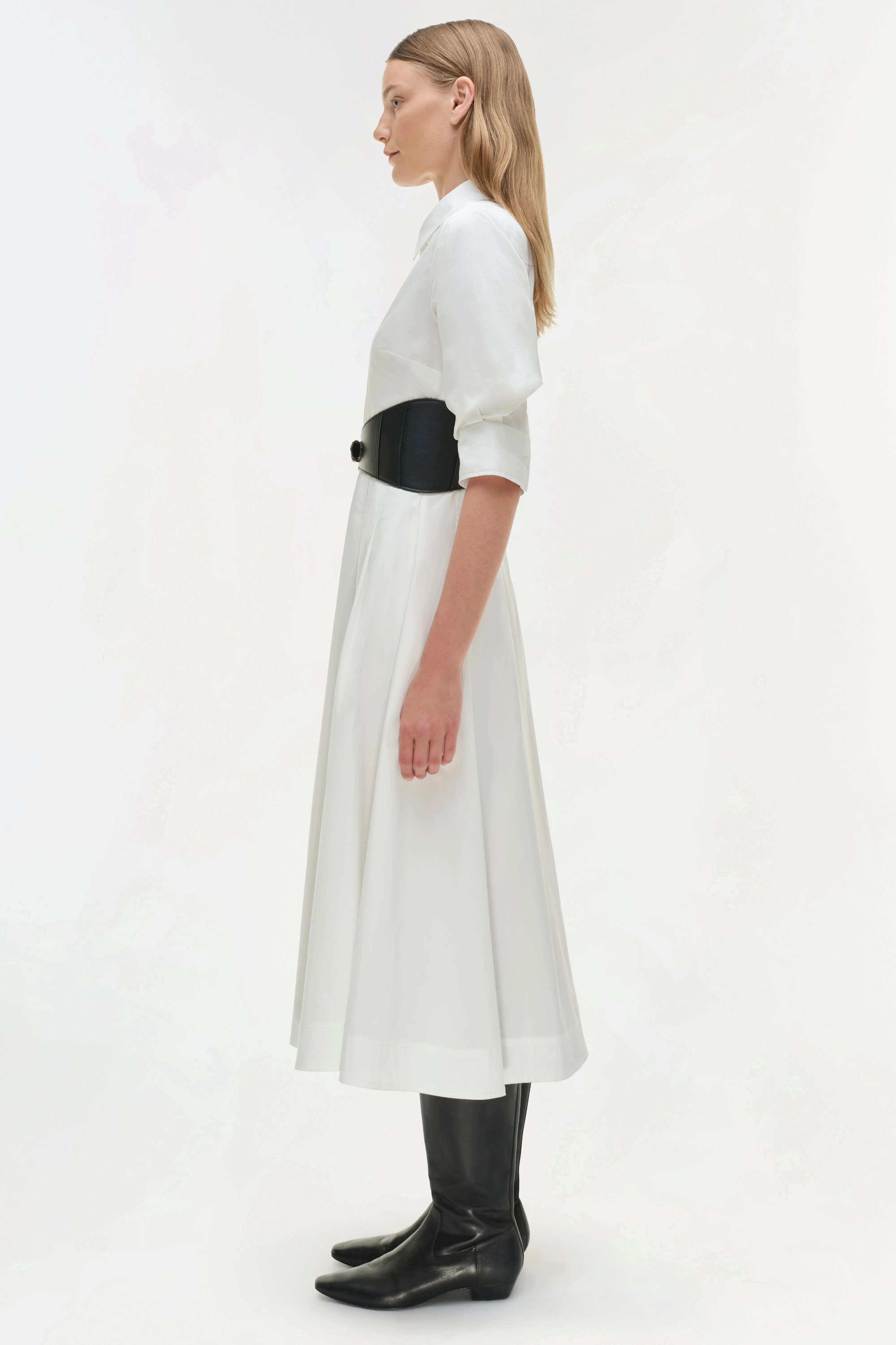 Olson Belted Cotton Midi Dress sold by Jonathan Simkhai product image thumbnail 5
