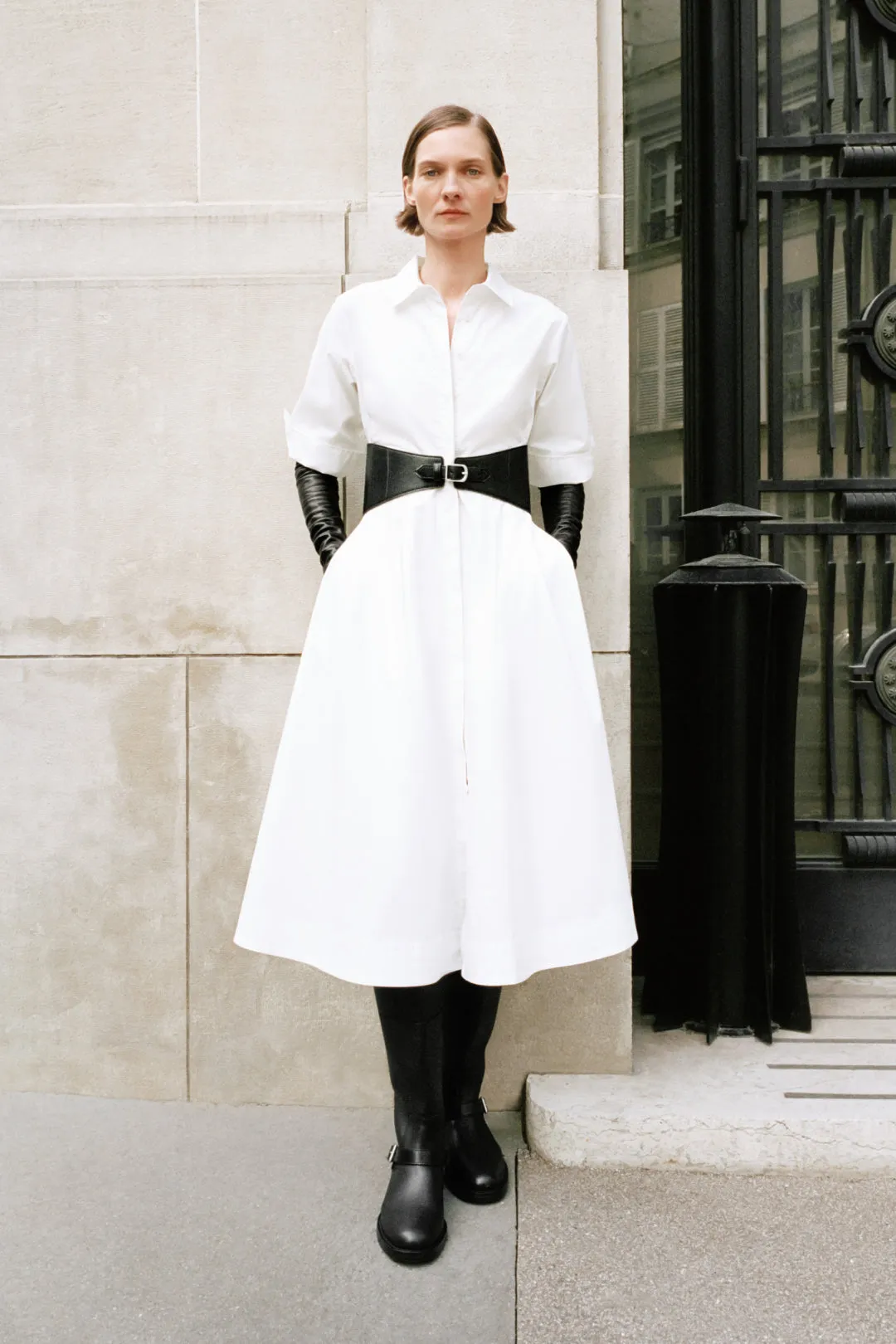 Olson Belted Cotton Midi Dress sold by Jonathan Simkhai product image thumbnail 2