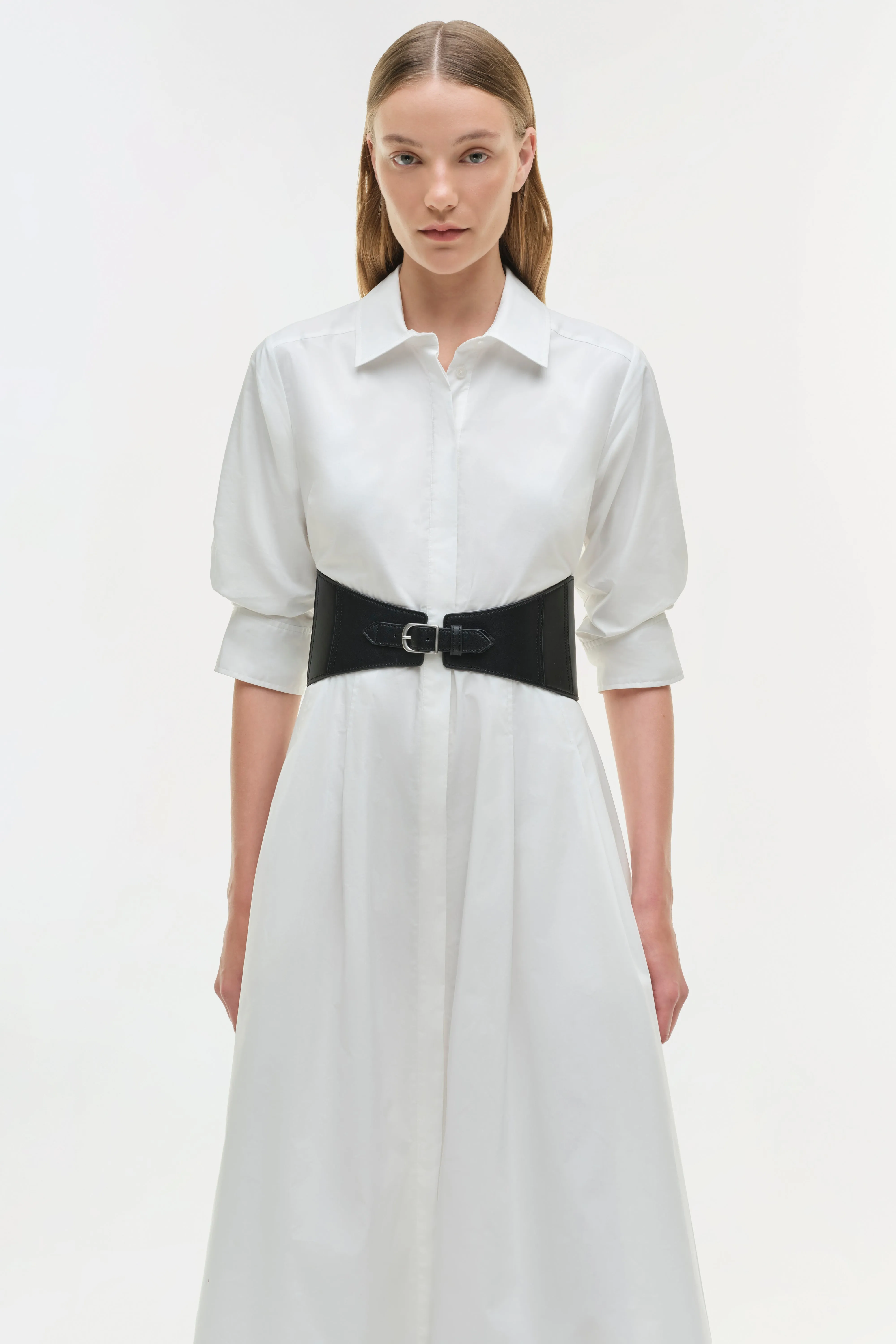 Olson Belted Cotton Midi Dress sold by Jonathan Simkhai product image thumbnail 4