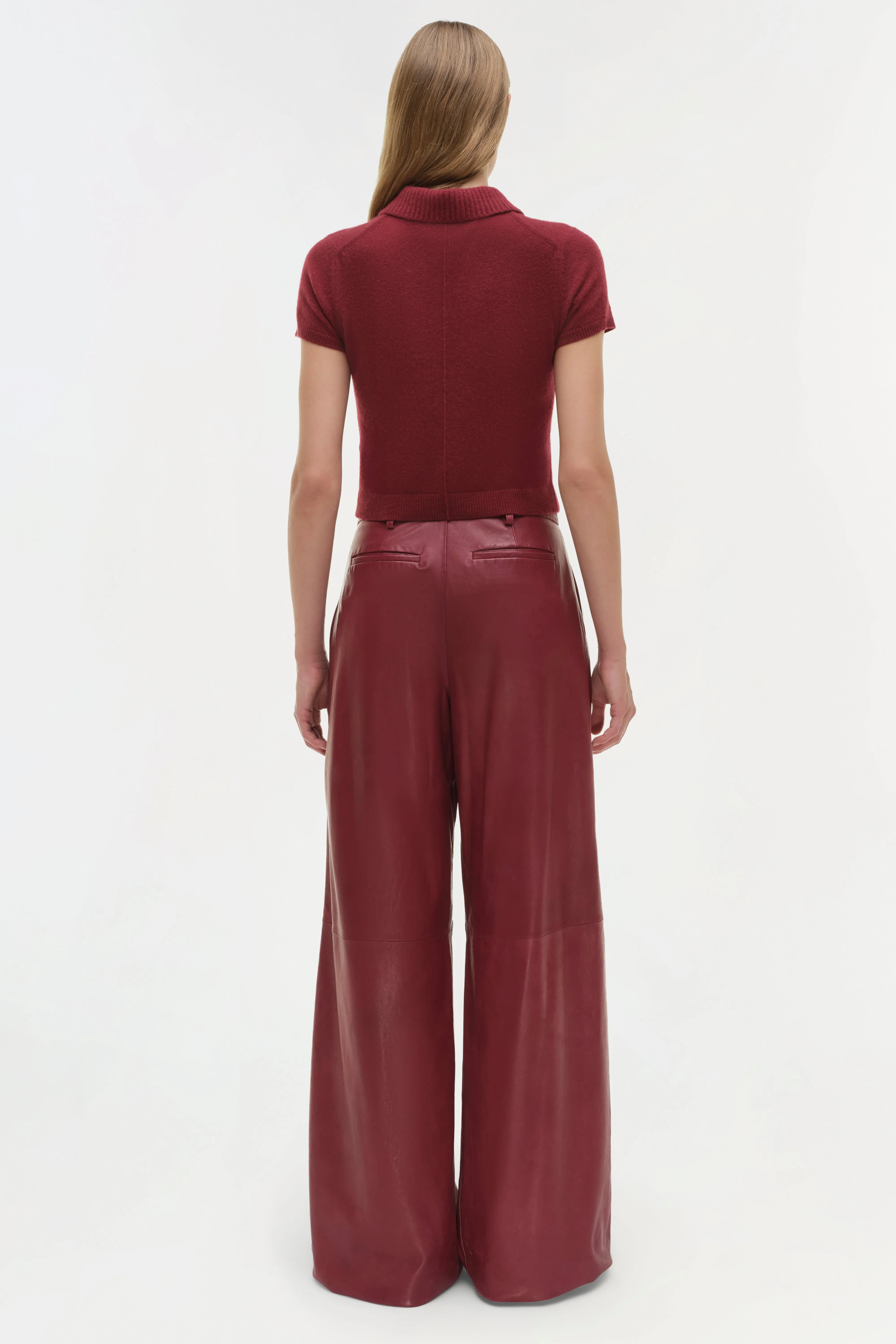 Kobie Wide Leg Leather Pant sold by Jonathan Simkhai product image thumbnail 5
