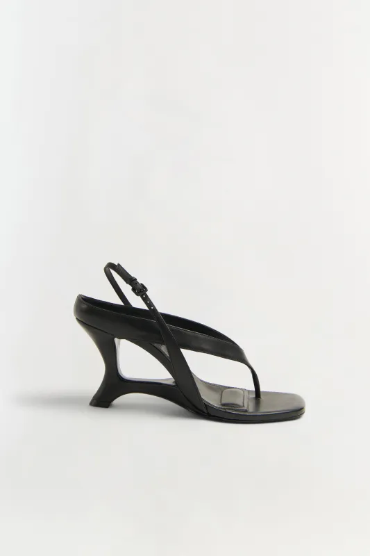 Darya Leather Wedge Thong Sandal sold by Jonathan Simkhai