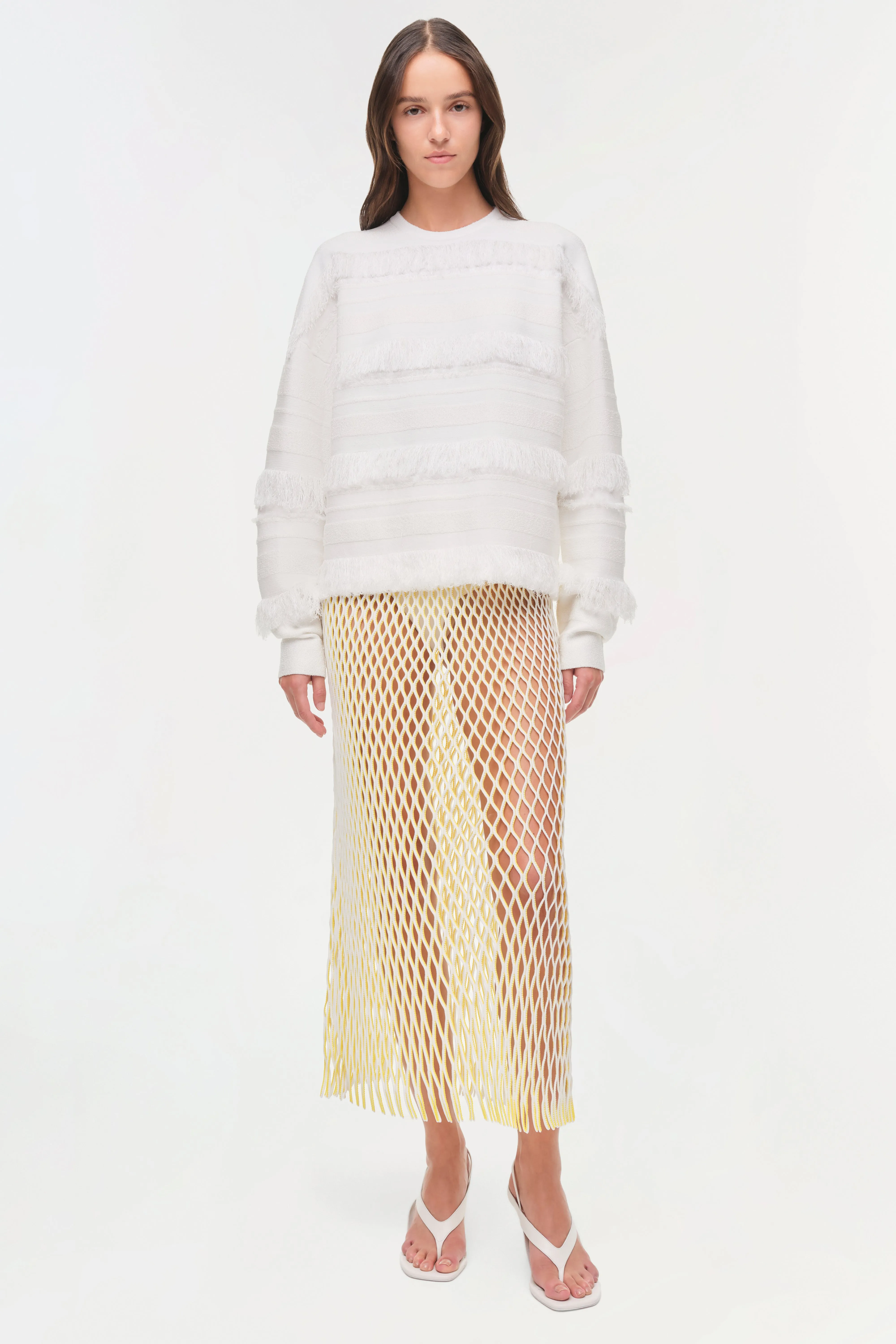 Aldridge Knit Midi Skirt sold by Jonathan Simkhai product image thumbnail 4