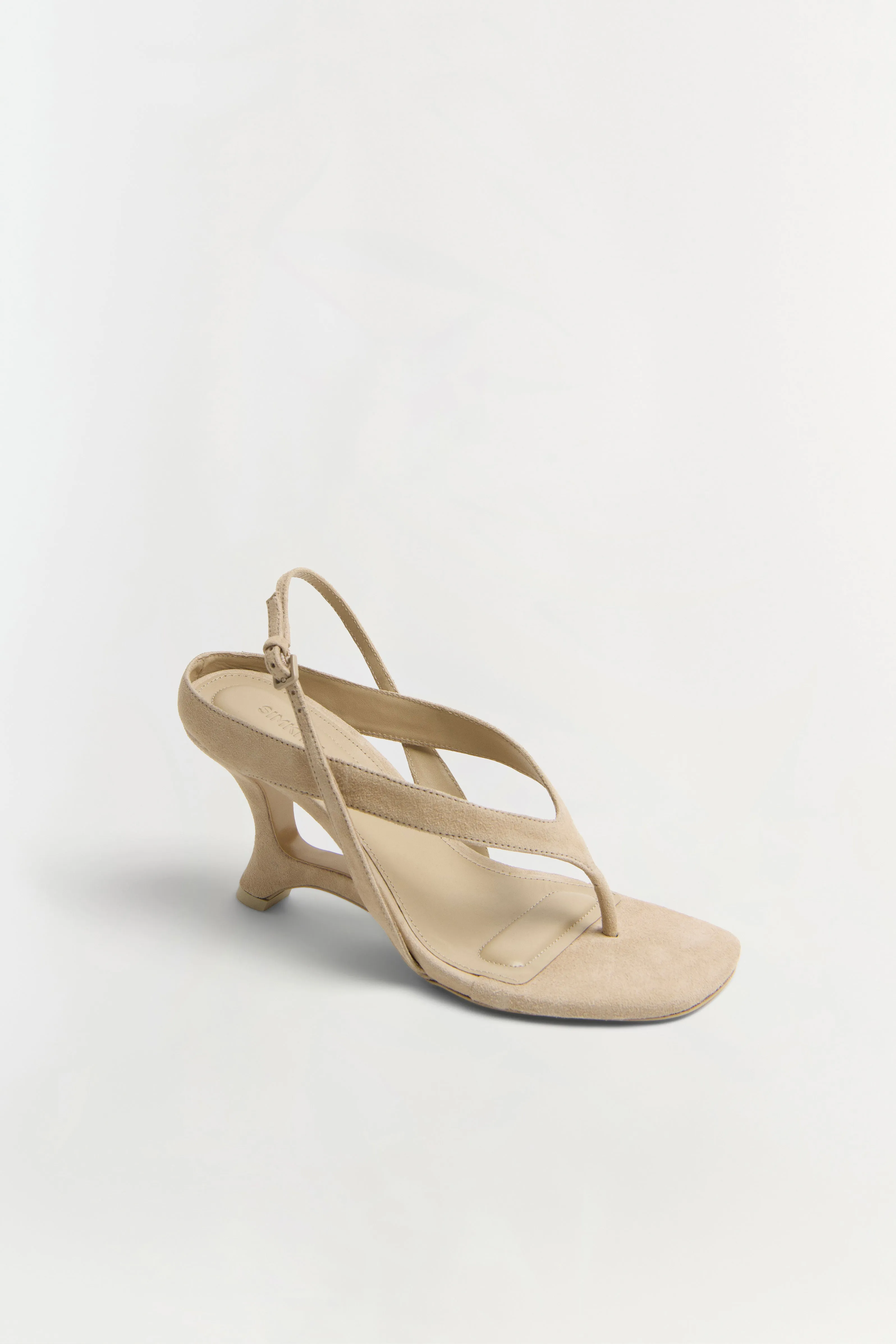 Darya Suede Wedge Thong Sandal sold by Jonathan Simkhai product image thumbnail 2