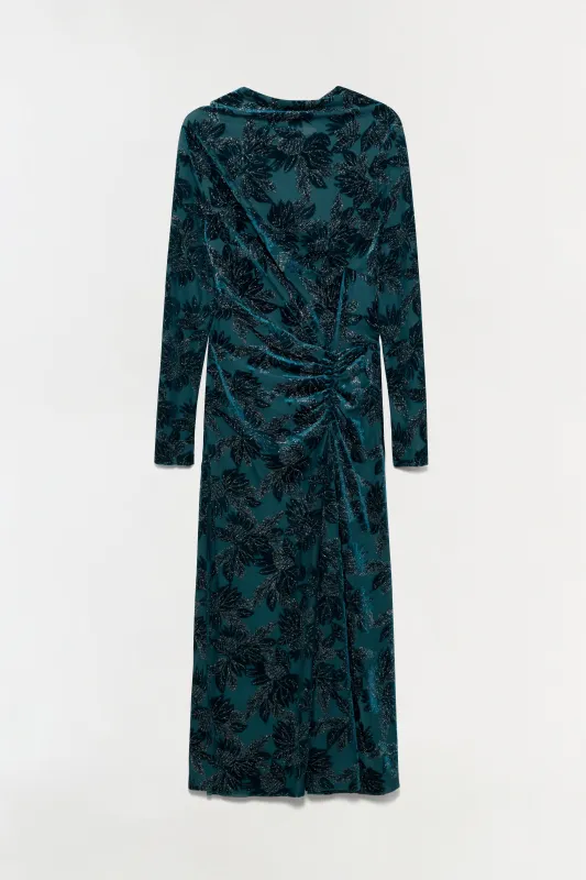 Ferrera Floral Velvet Midi Dress sold by Jonathan Simkhai