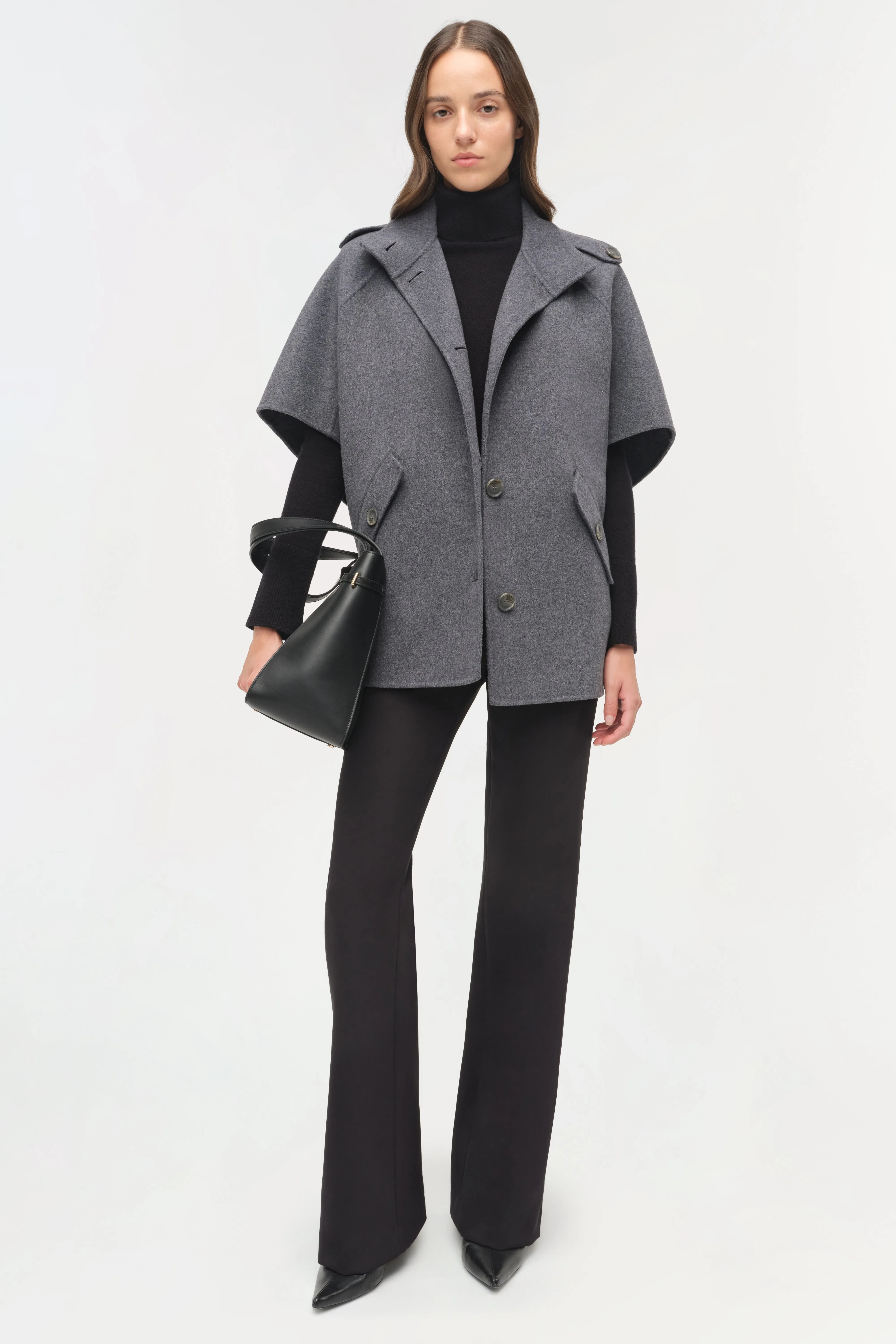Jones Wool Cape Jacket sold by Jonathan Simkhai product image thumbnail 4