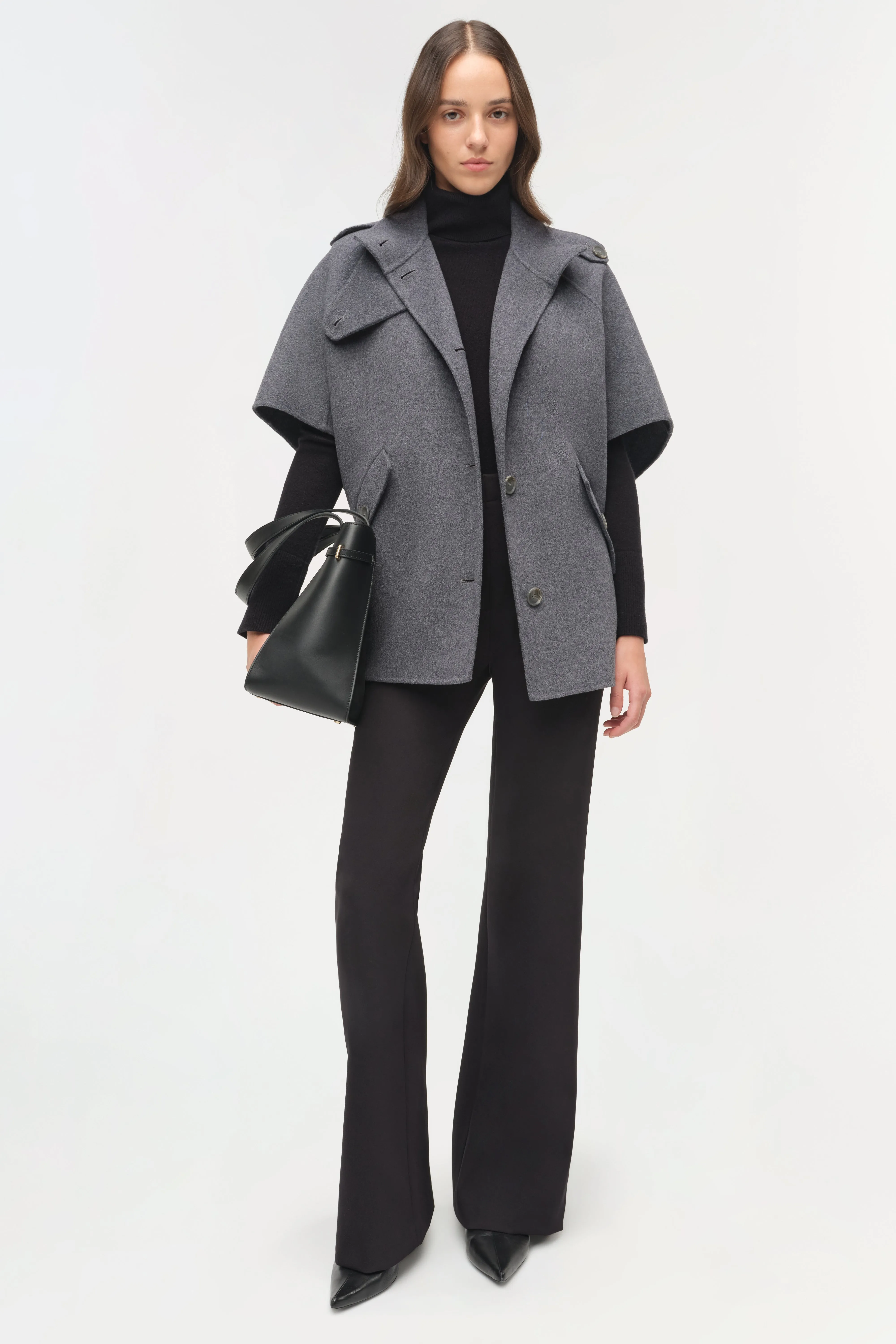 Jones Wool Cape Jacket sold by Jonathan Simkhai product image thumbnail 2