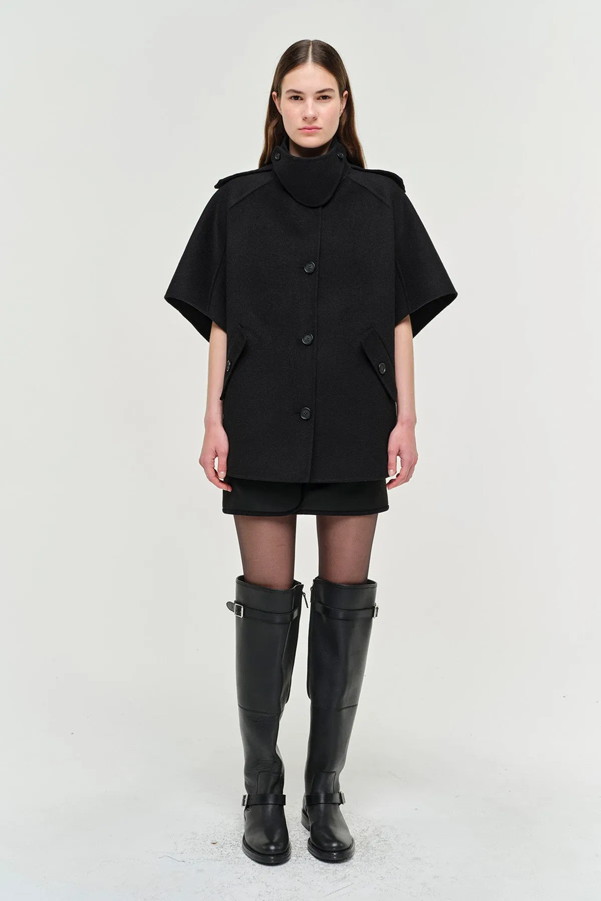 Jones Wool Cape Jacket sold by Jonathan Simkhai product image thumbnail 5