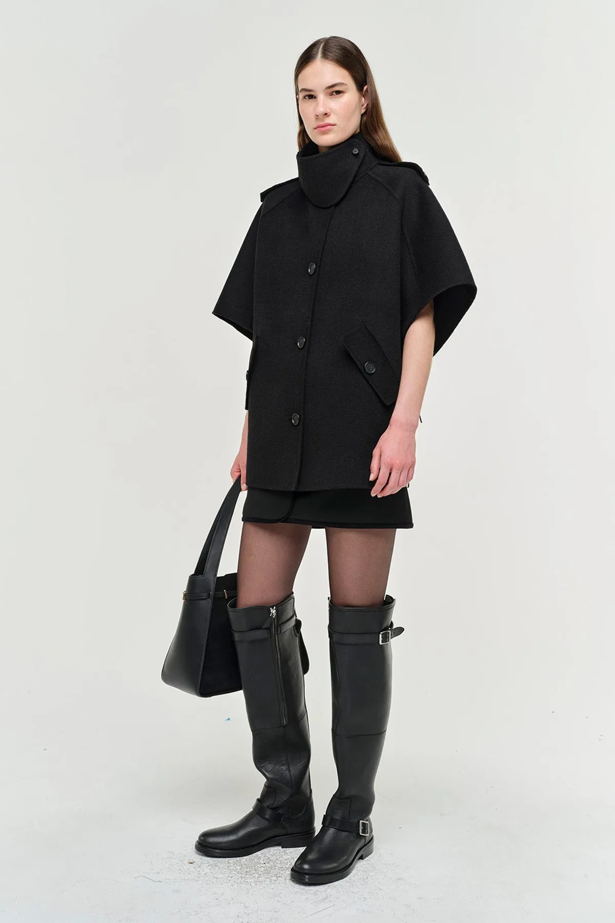Jones Wool Cape Jacket sold by Jonathan Simkhai product image thumbnail 2