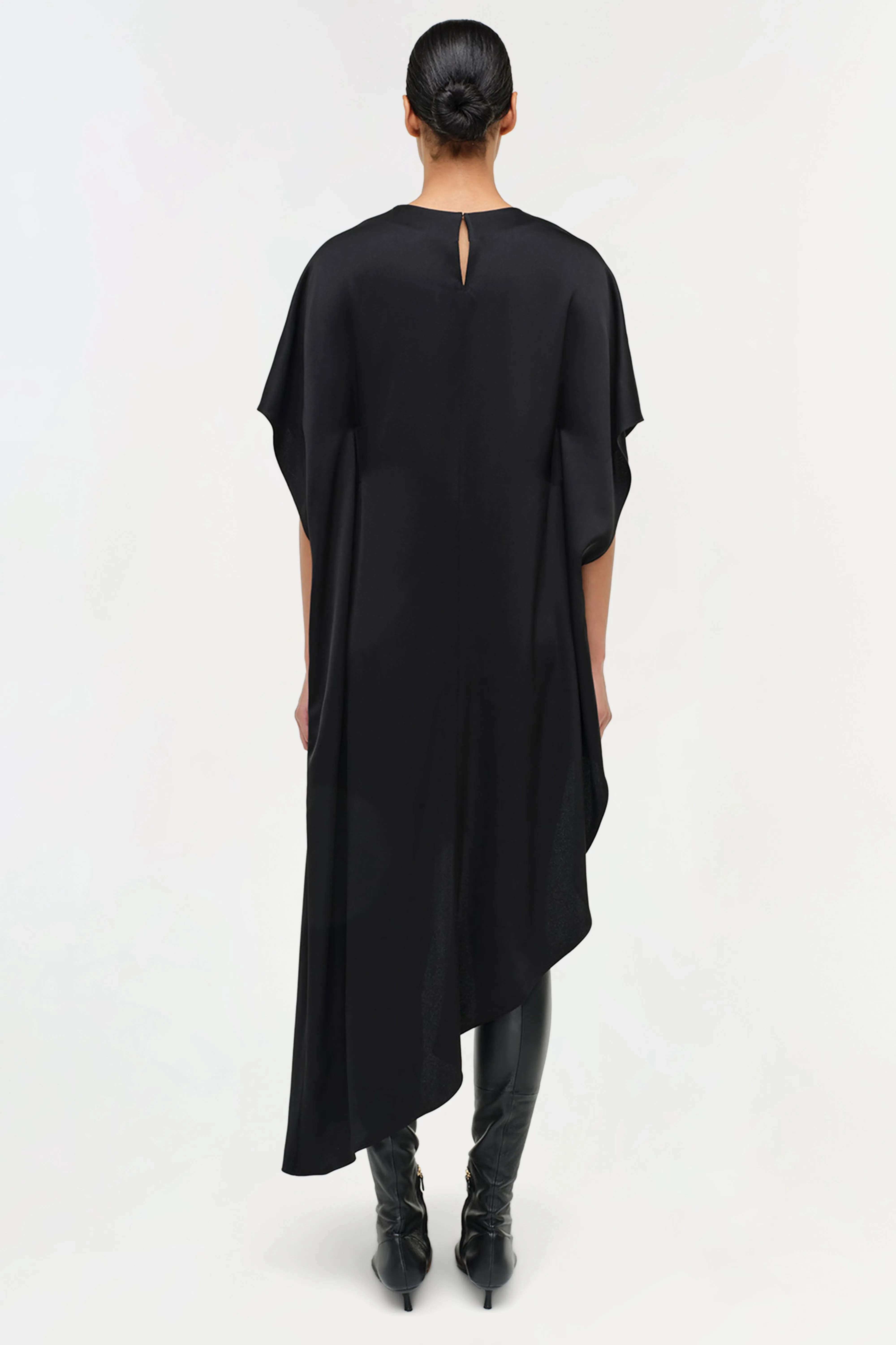 Sadia Satin Mini Cape Dress sold by Jonathan Simkhai product image thumbnail 4