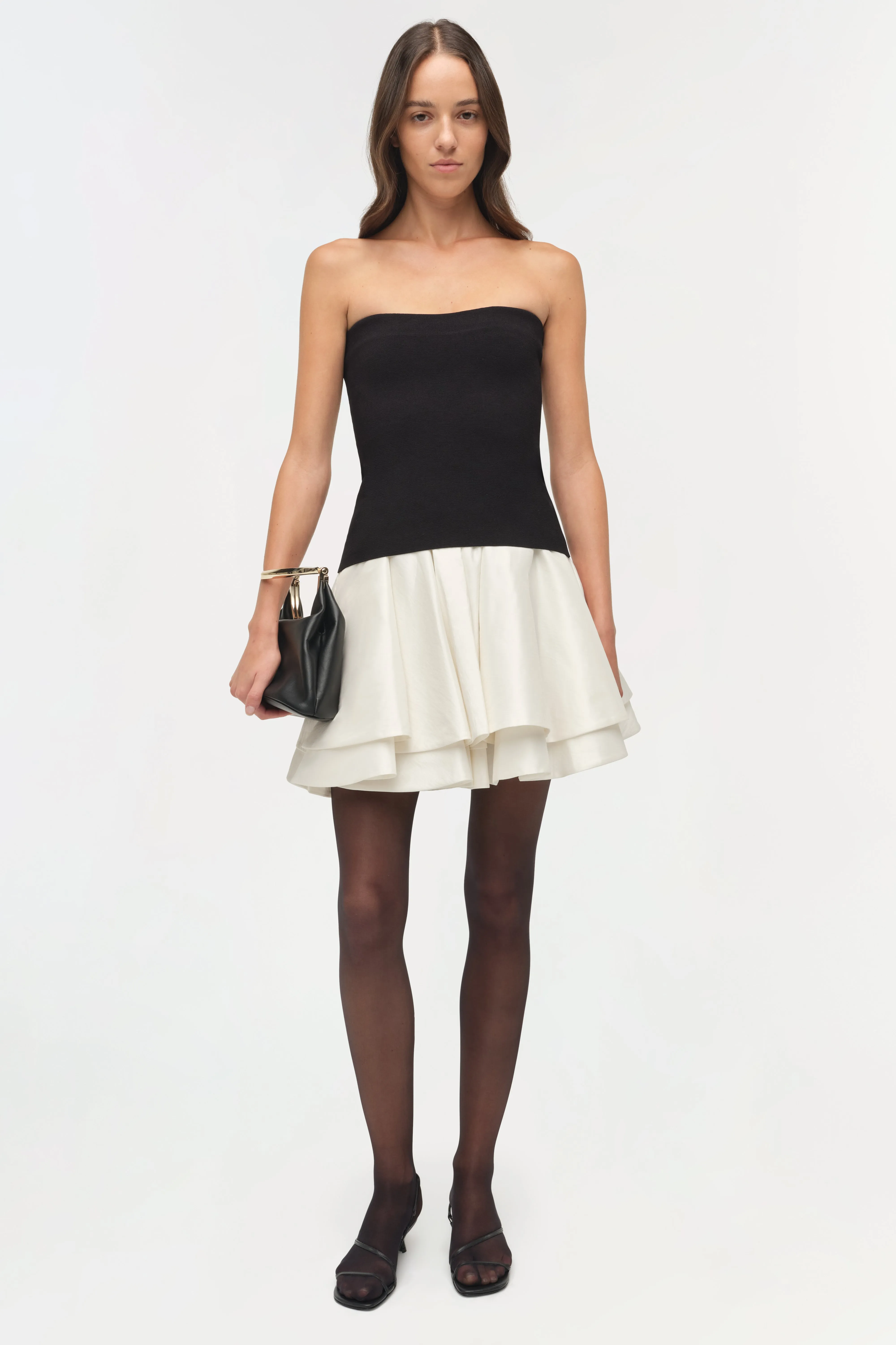 Isabelle Taffeta Knit Mini Dress sold by Jonathan Simkhai product image thumbnail 2