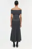 Callahan Wool Off Shoulder Top sold by Jonathan Simkhai