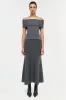 Callahan Wool Off Shoulder Top sold by Jonathan Simkhai