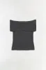 Callahan Wool Off Shoulder Top sold by Jonathan Simkhai