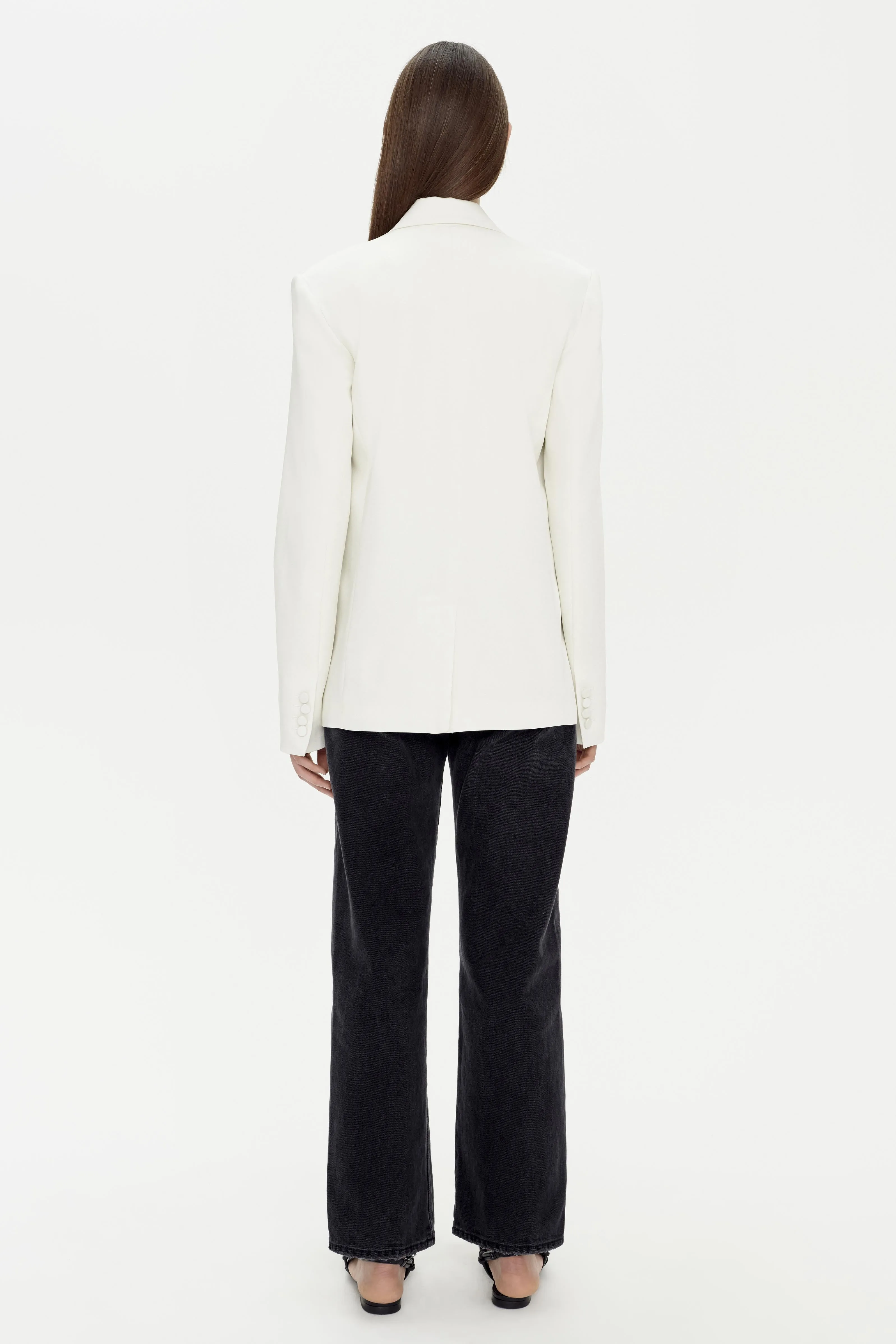 Norah Satin Blazer sold by Jonathan Simkhai product image thumbnail 5