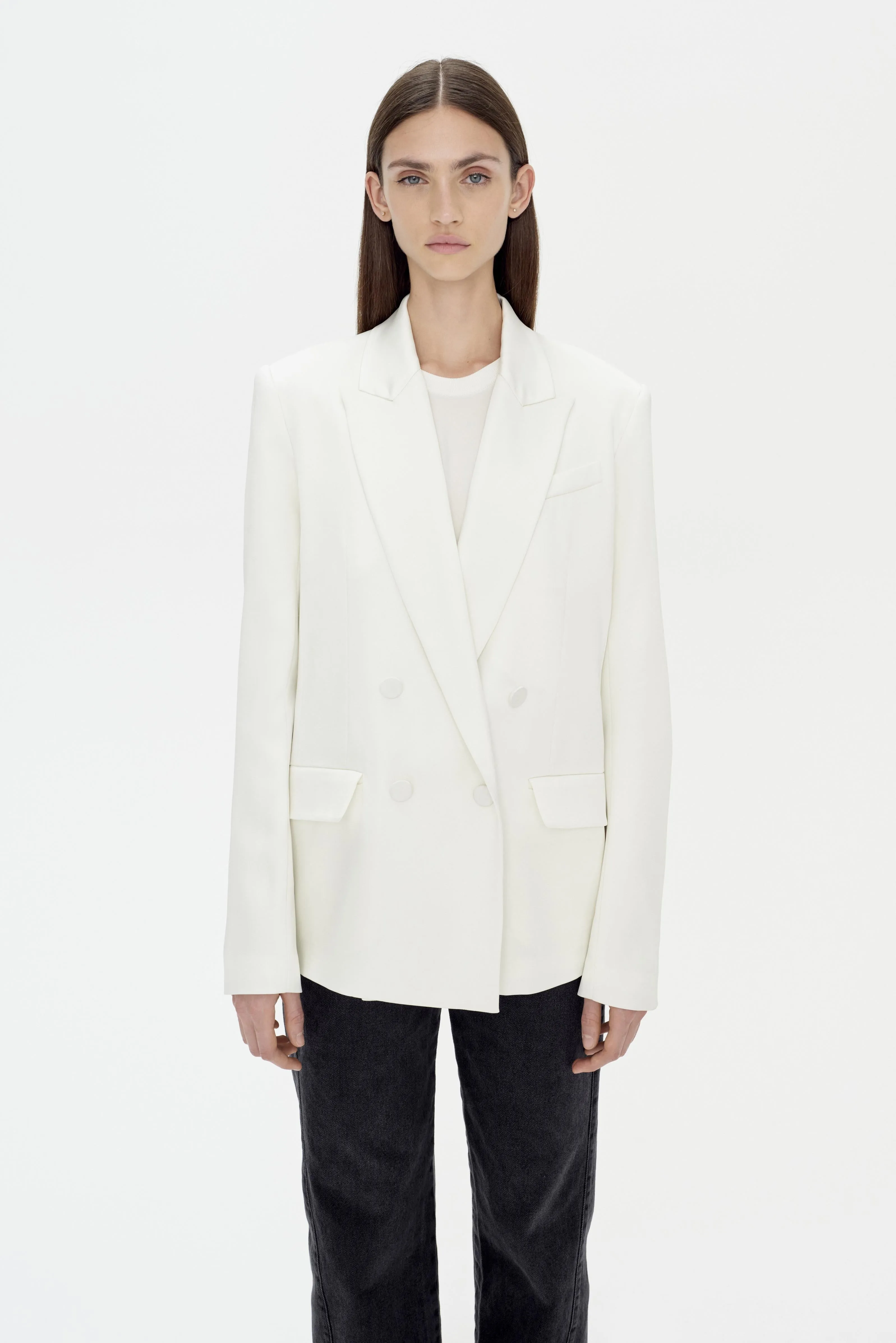 Norah Satin Blazer sold by Jonathan Simkhai product image thumbnail 2