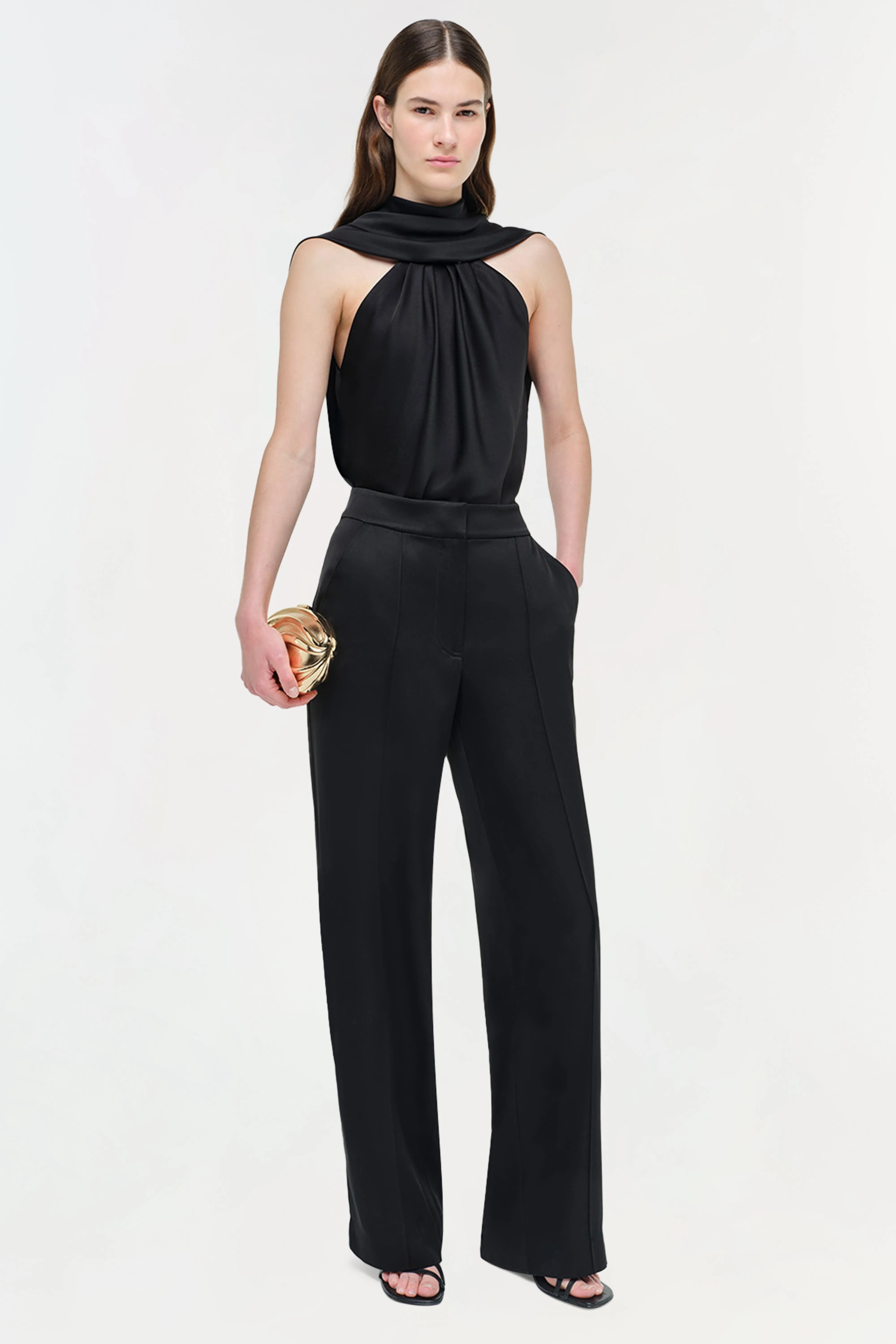 Scarlett Satin Cape Top sold by Jonathan Simkhai product image thumbnail 2