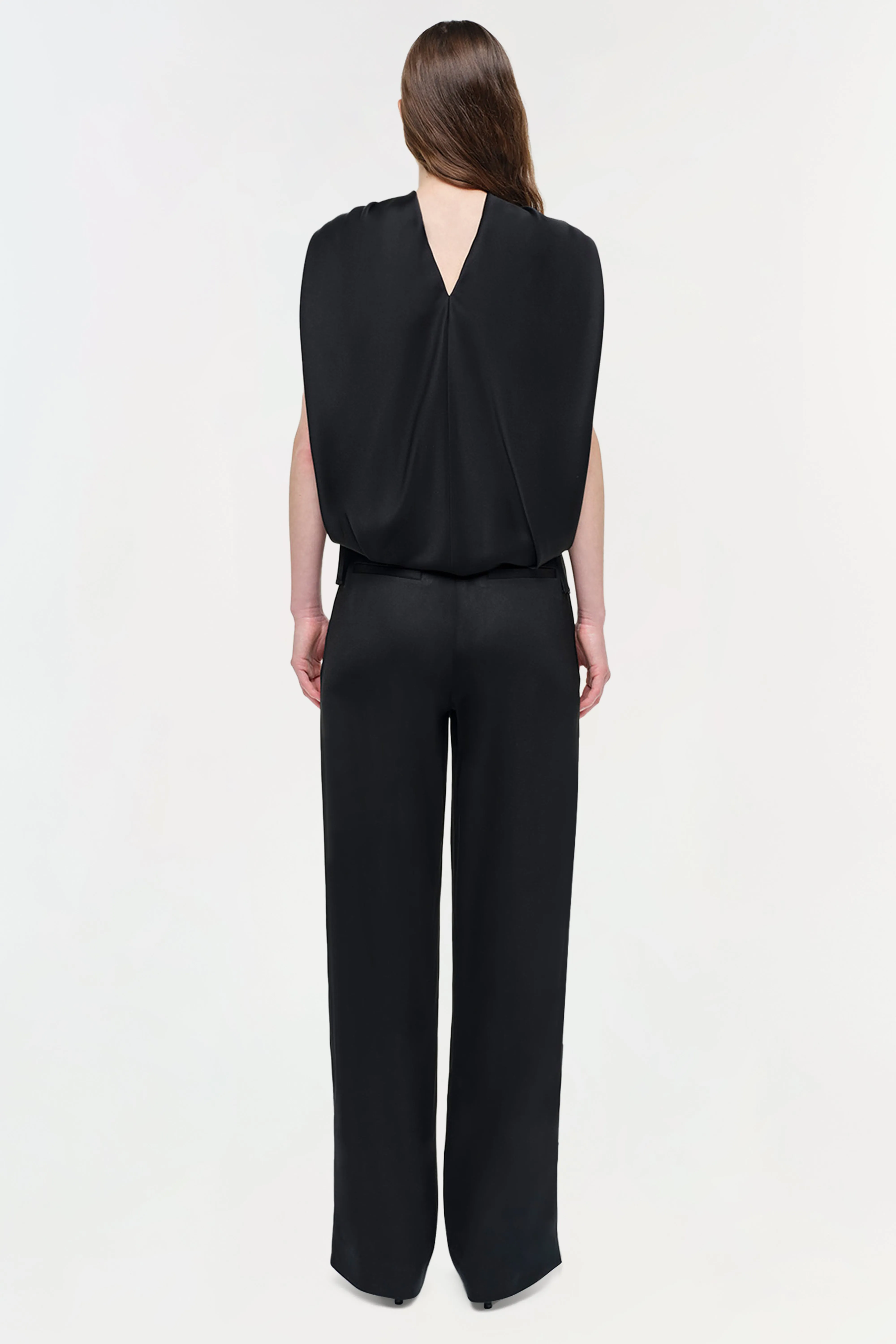 Scarlett Satin Cape Top sold by Jonathan Simkhai product image thumbnail 4