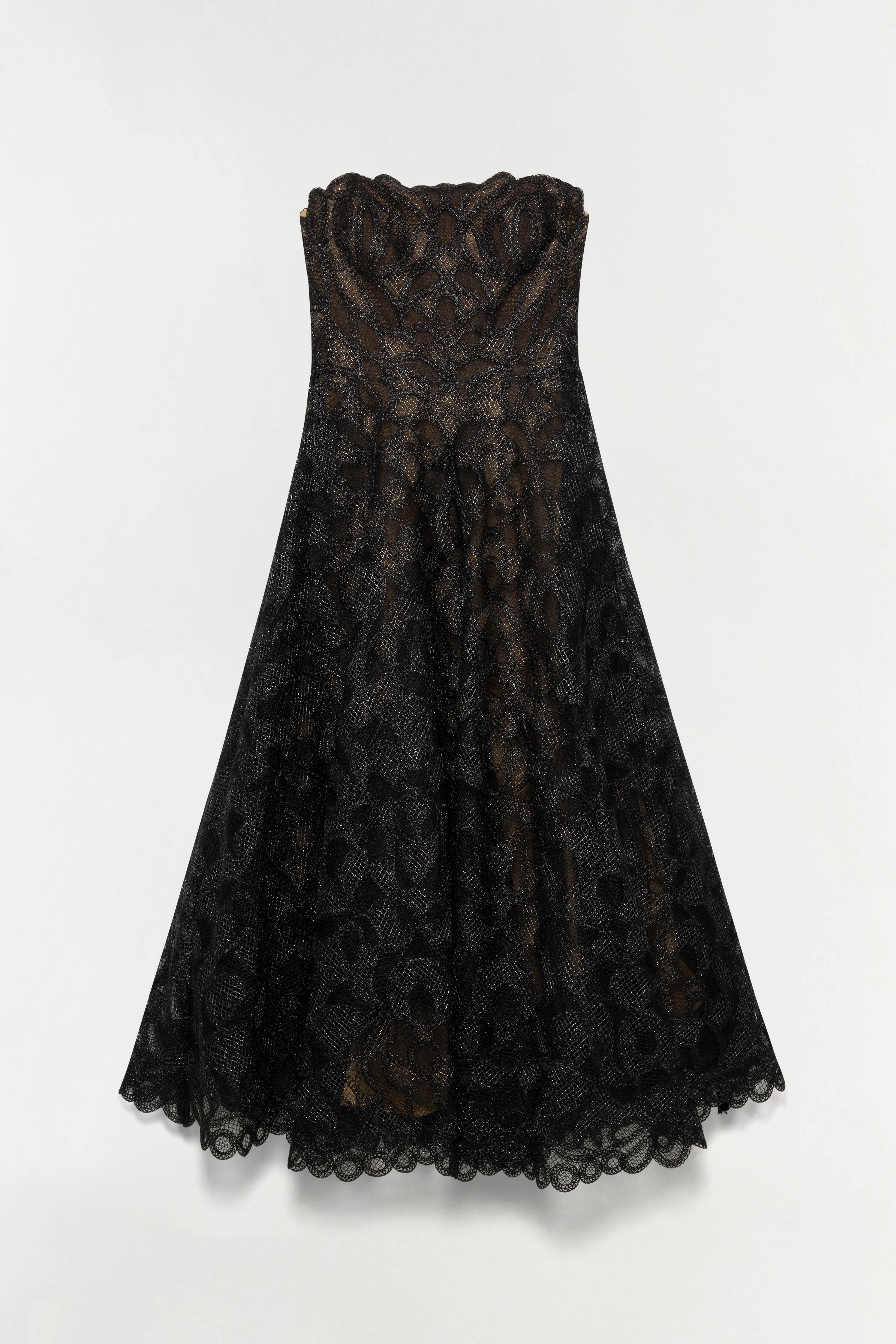 Elvina Gilded Lace Midi Dress sold by Jonathan Simkhai