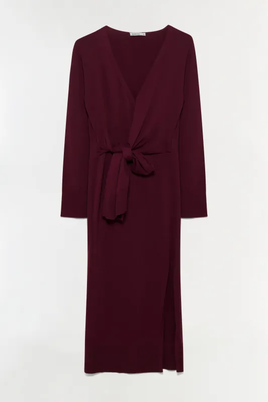 Skyla Cotton Cashmere Wrap Dress sold by Jonathan Simkhai