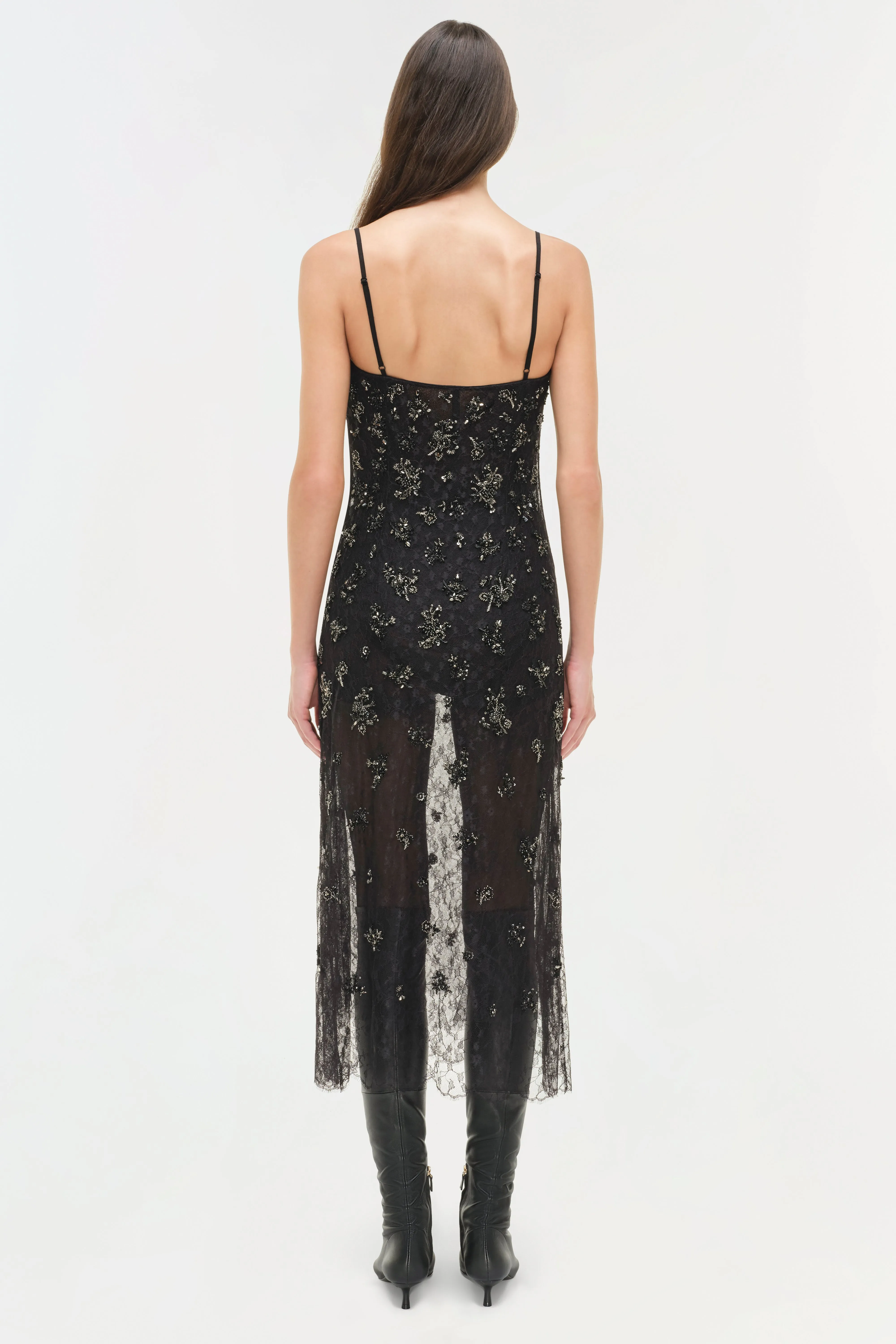 Carmela Embellished Lace Midi Dress sold by Jonathan Simkhai product image thumbnail 5