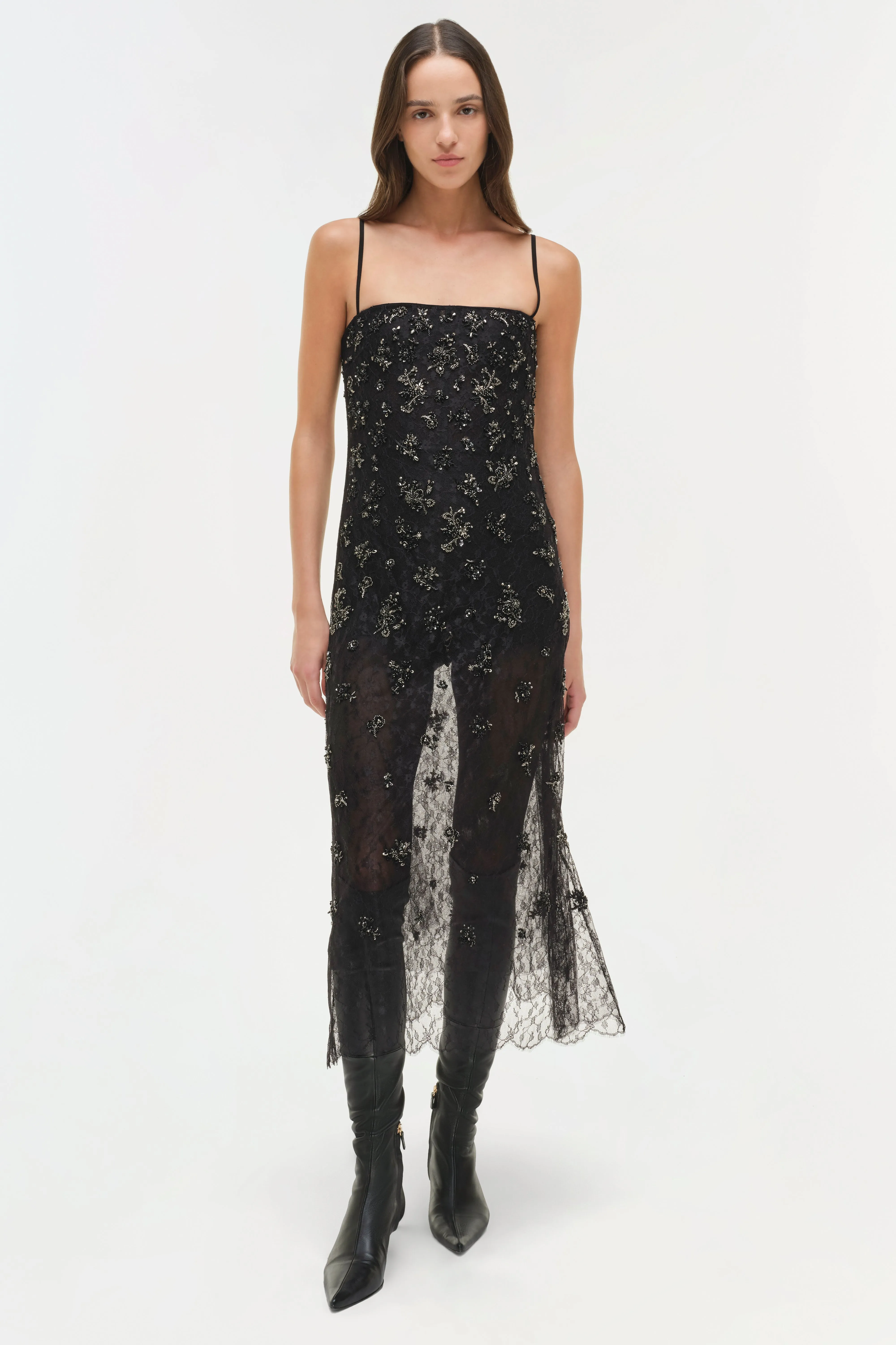 Carmela Embellished Lace Midi Dress sold by Jonathan Simkhai product image thumbnail 2