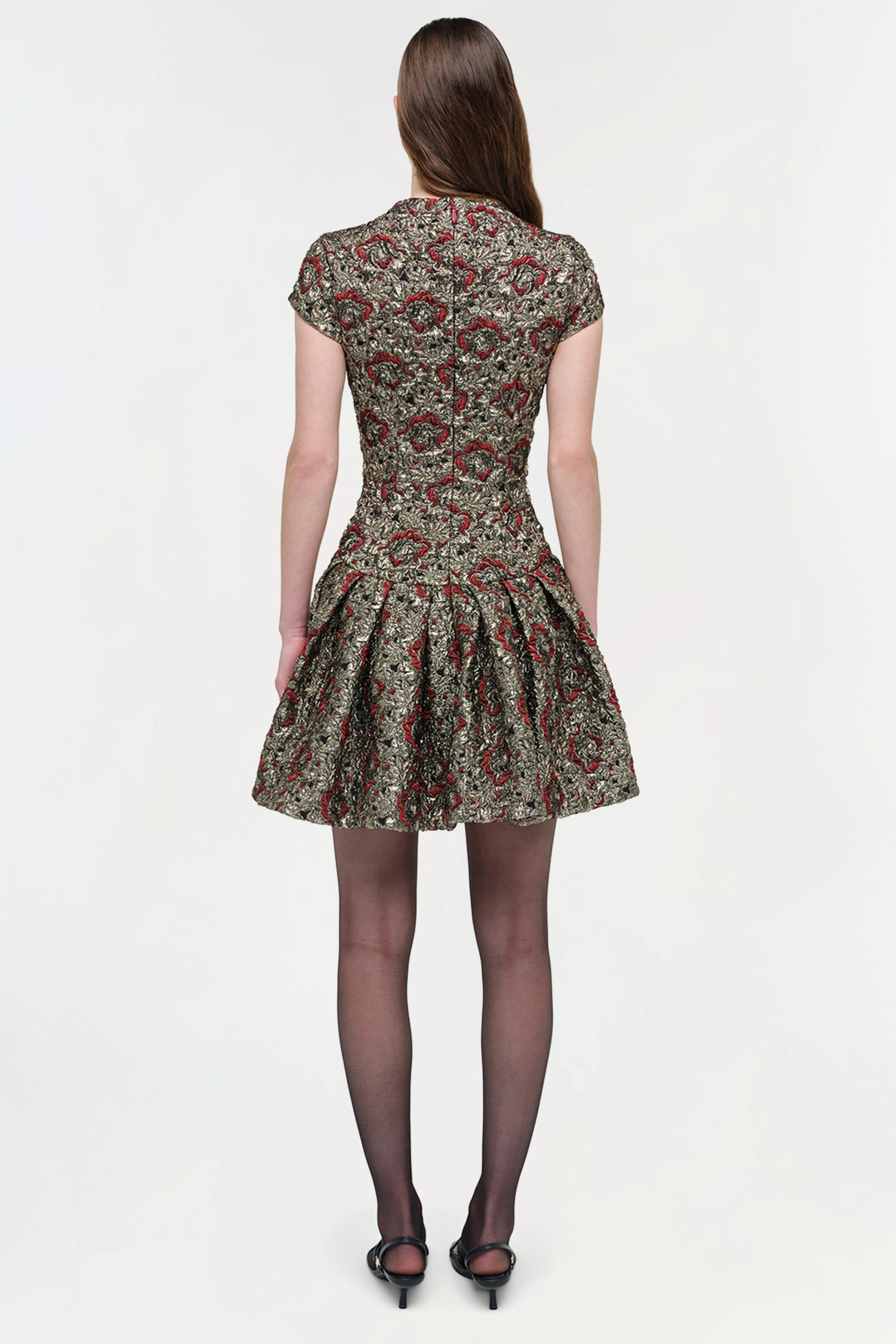 Elowen Gilded Jaquard Mini Dress sold by Jonathan Simkhai product image thumbnail 4