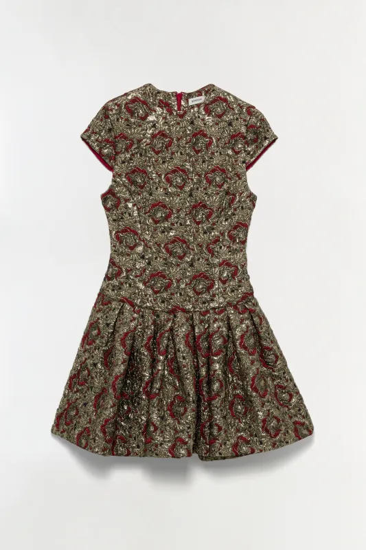 Elowen Gilded Jaquard Mini Dress made by Jonathan Simkhai