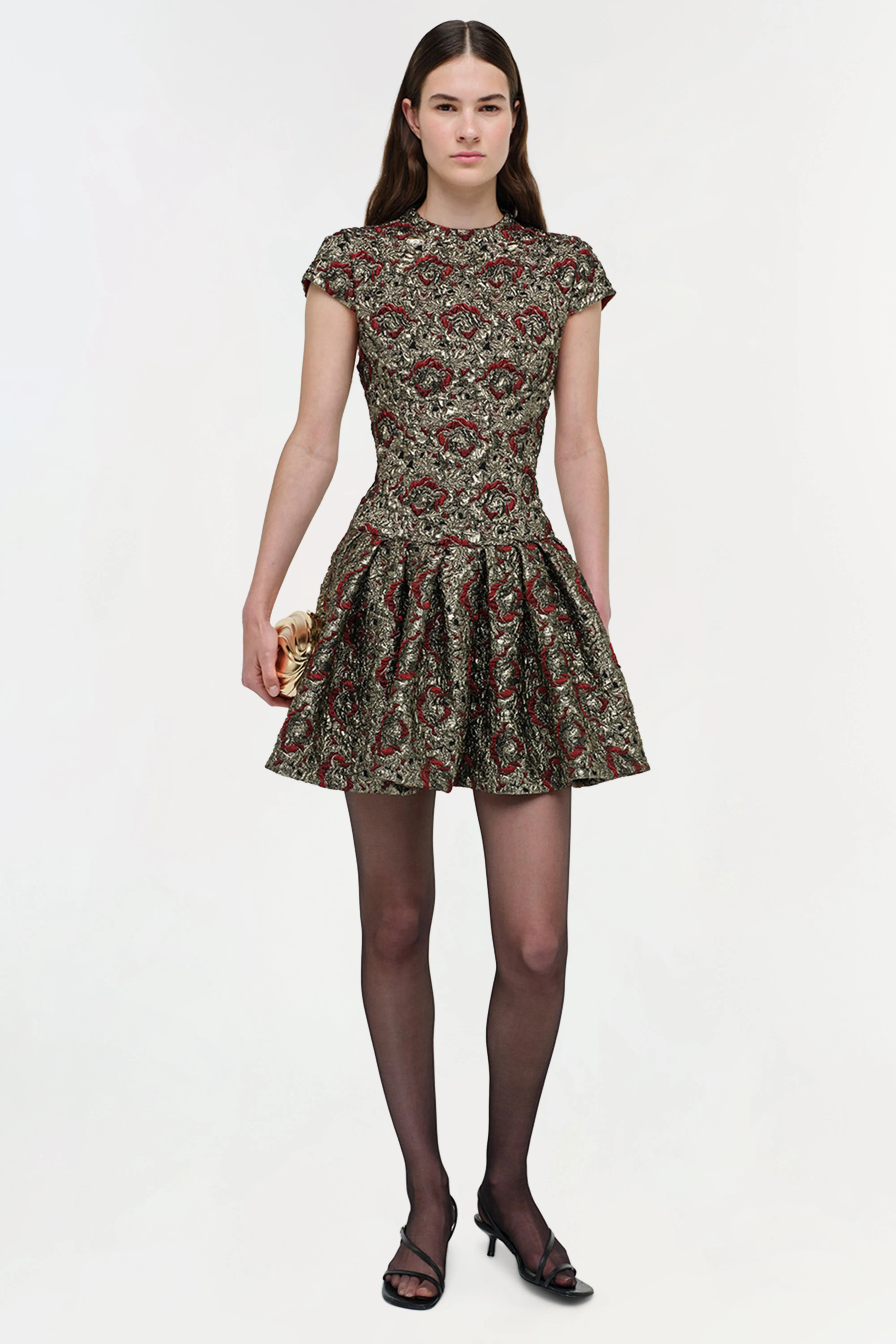 Elowen Gilded Jaquard Mini Dress sold by Jonathan Simkhai product image thumbnail 2