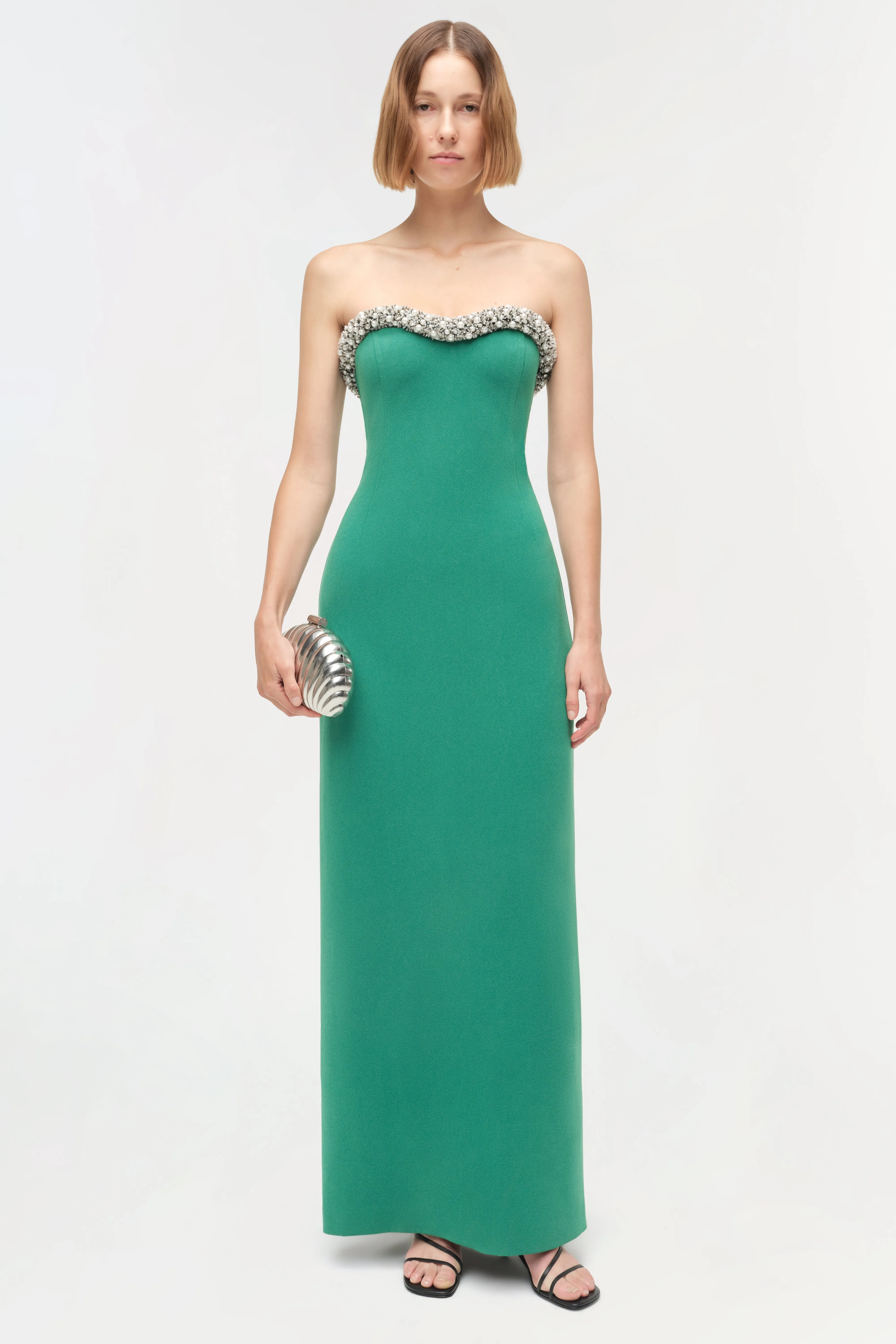 Riona Embellished Bustier Gown sold by Jonathan Simkhai product image thumbnail 2