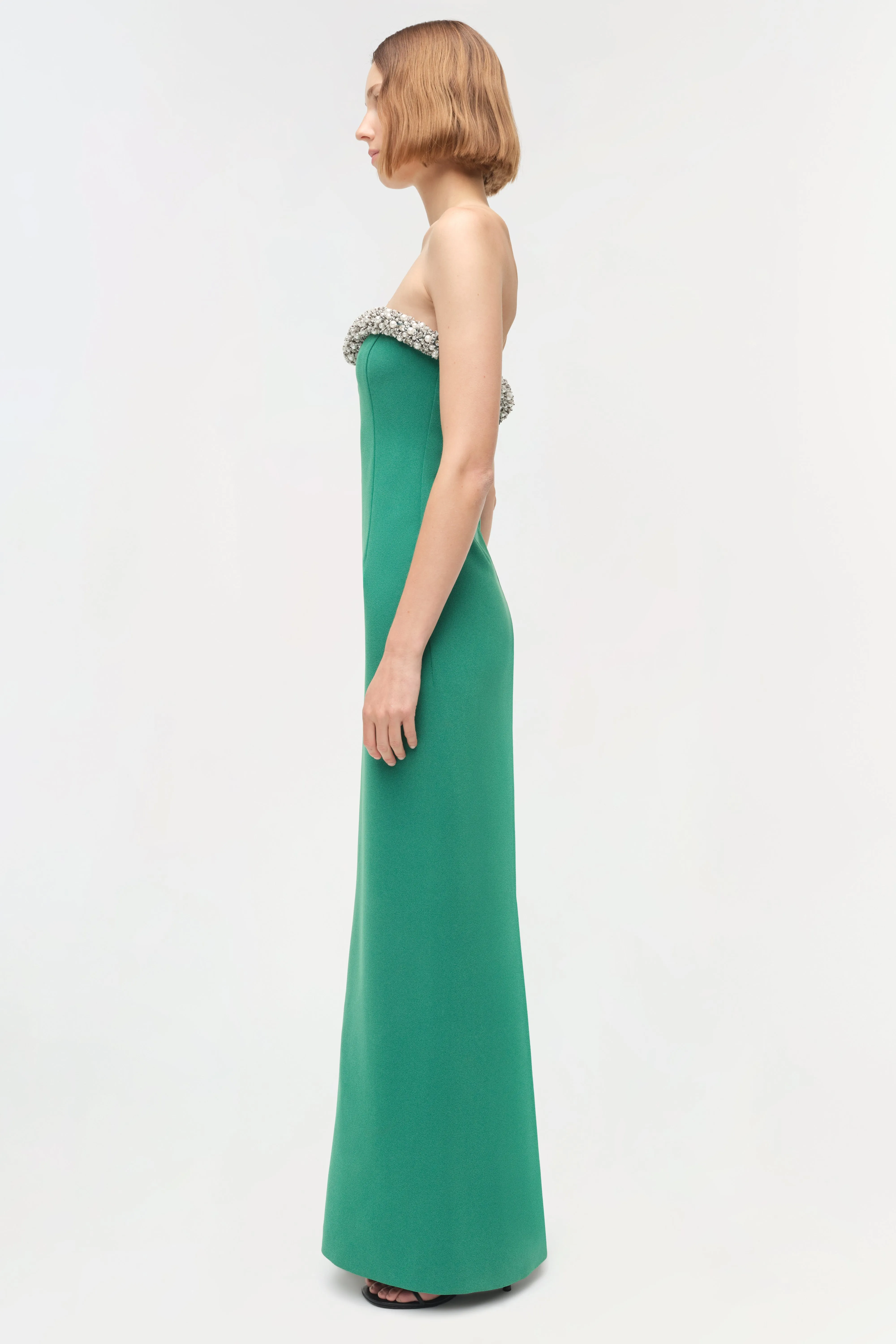 Riona Embellished Bustier Gown sold by Jonathan Simkhai product image thumbnail 4