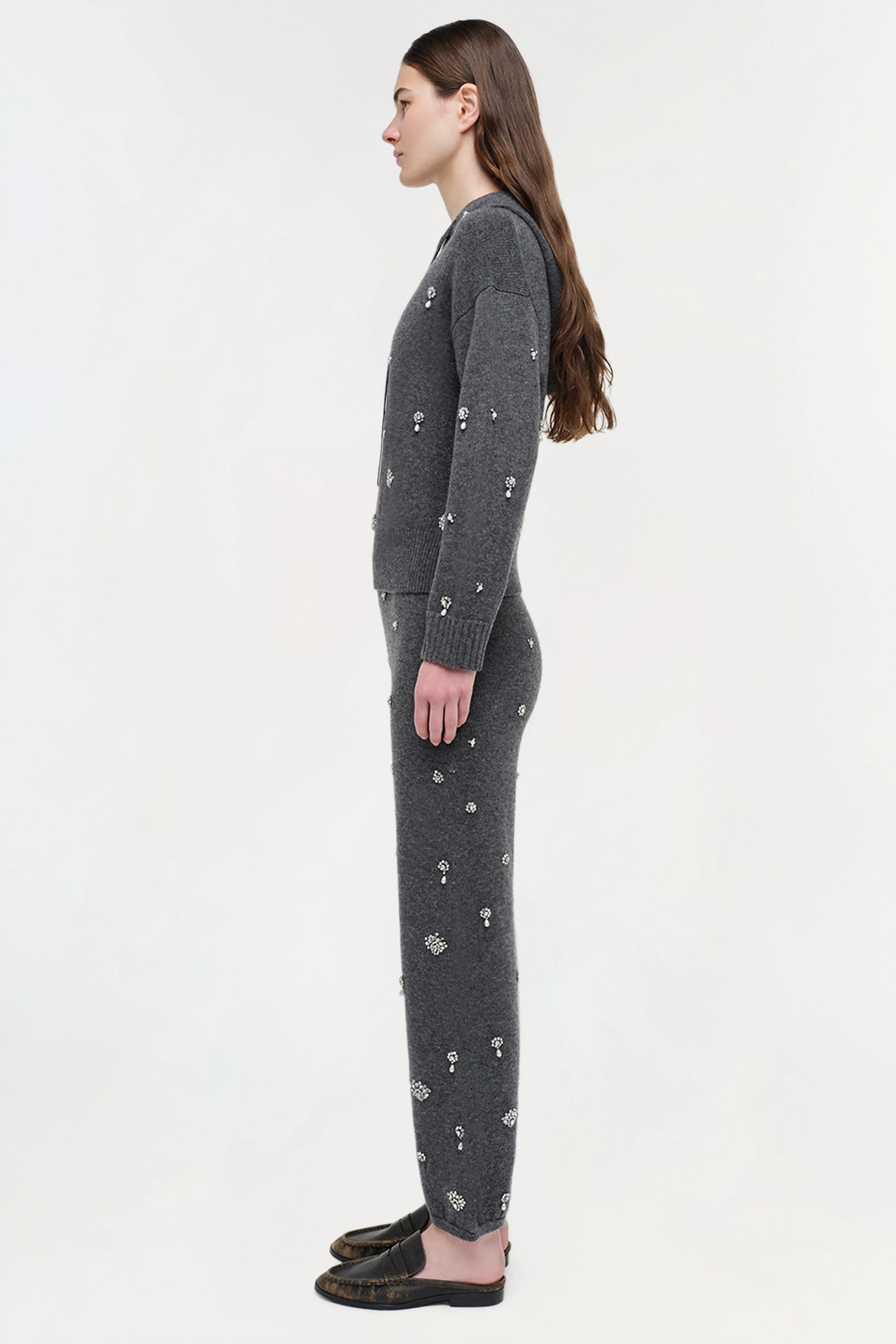 Kandace Embellished Cashmere Jogger sold by Jonathan Simkhai product image thumbnail 3