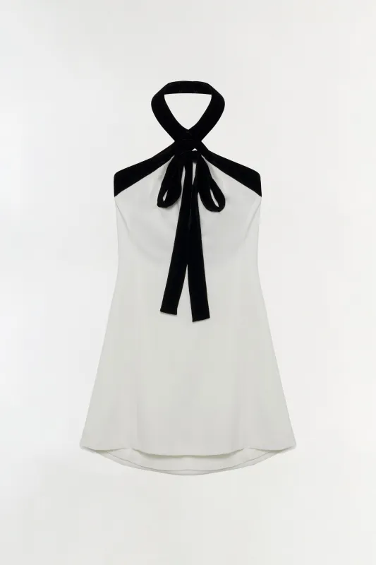 Jolie Velvet Tie Mini Dress sold by Jonathan Simkhai