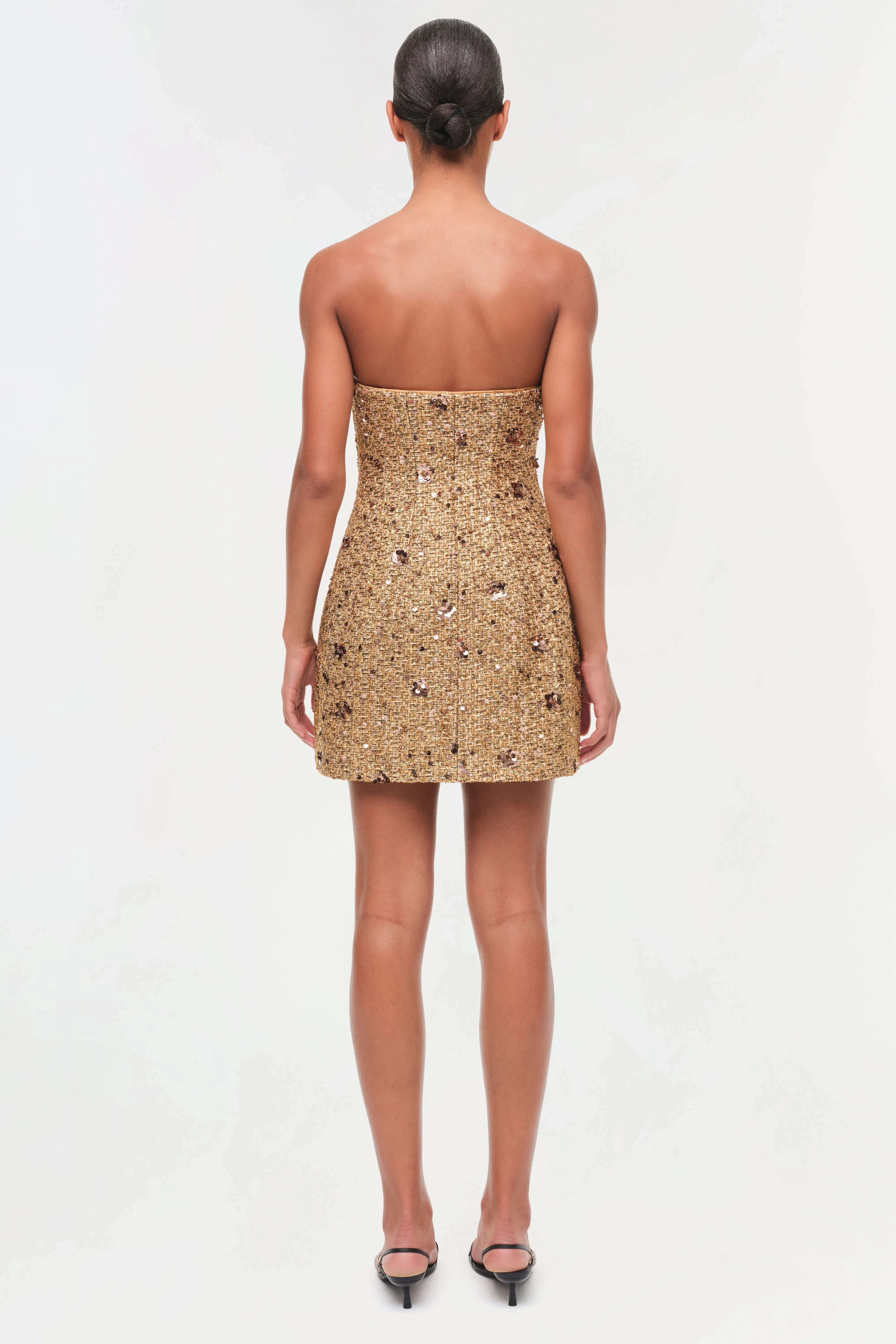 Kit Gilded Tweed Mini Dress sold by Jonathan Simkhai product image thumbnail 5