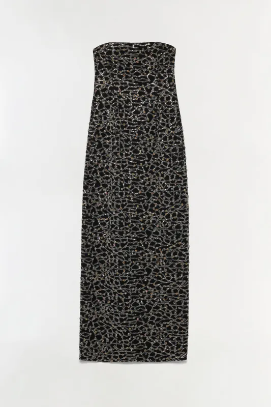 Reign Strapless Sequin Bustier Gown sold by Jonathan Simkhai