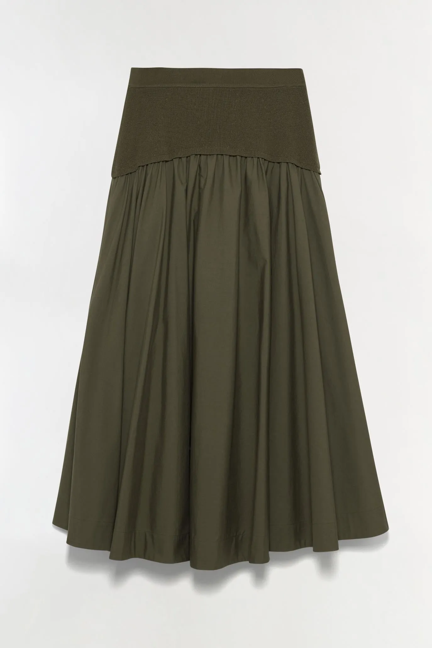 Ovie Knit Cotton Midi Skirt sold by Jonathan Simkhai