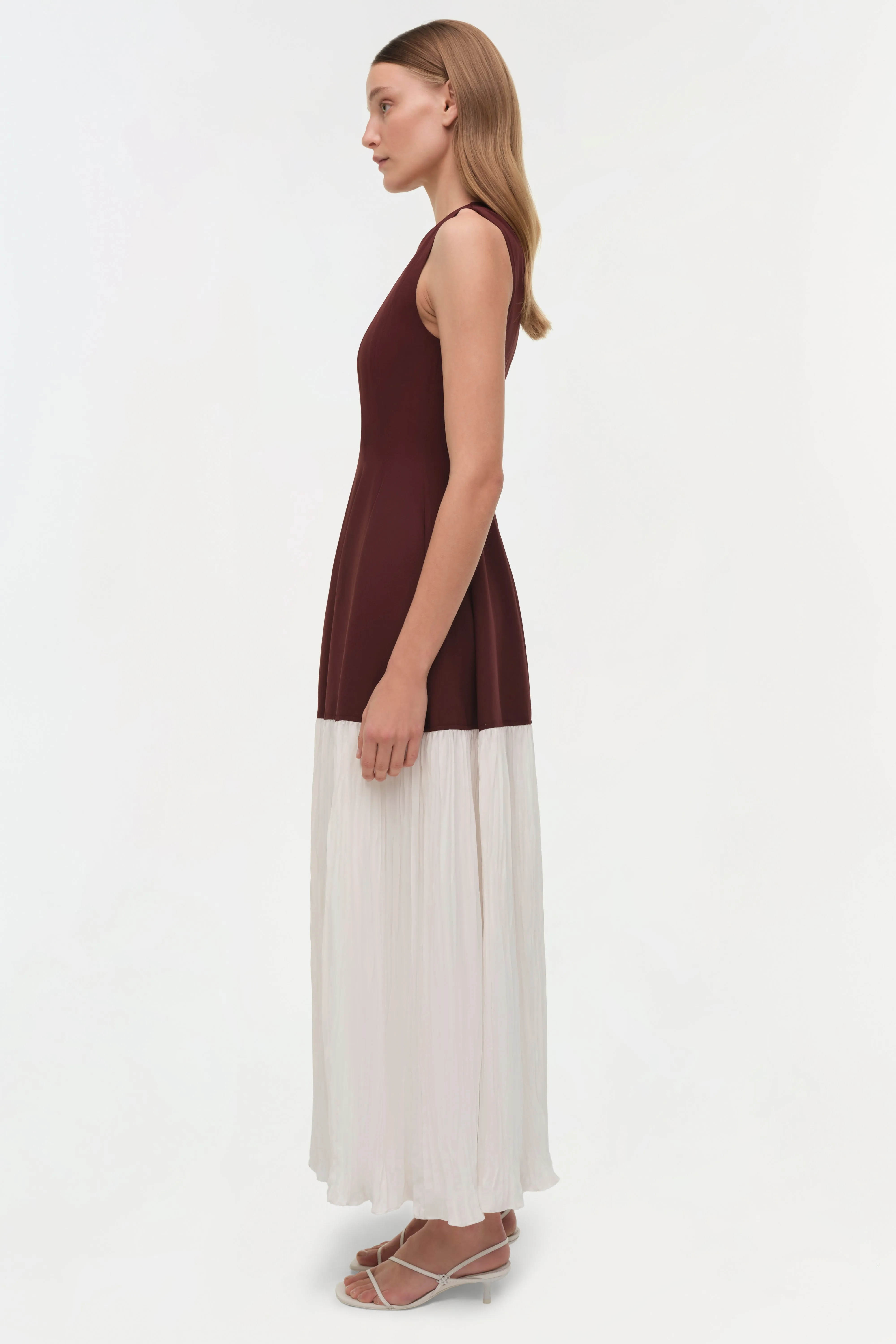 Raleigh Pleated Midi Dress sold by Jonathan Simkhai product image thumbnail 5