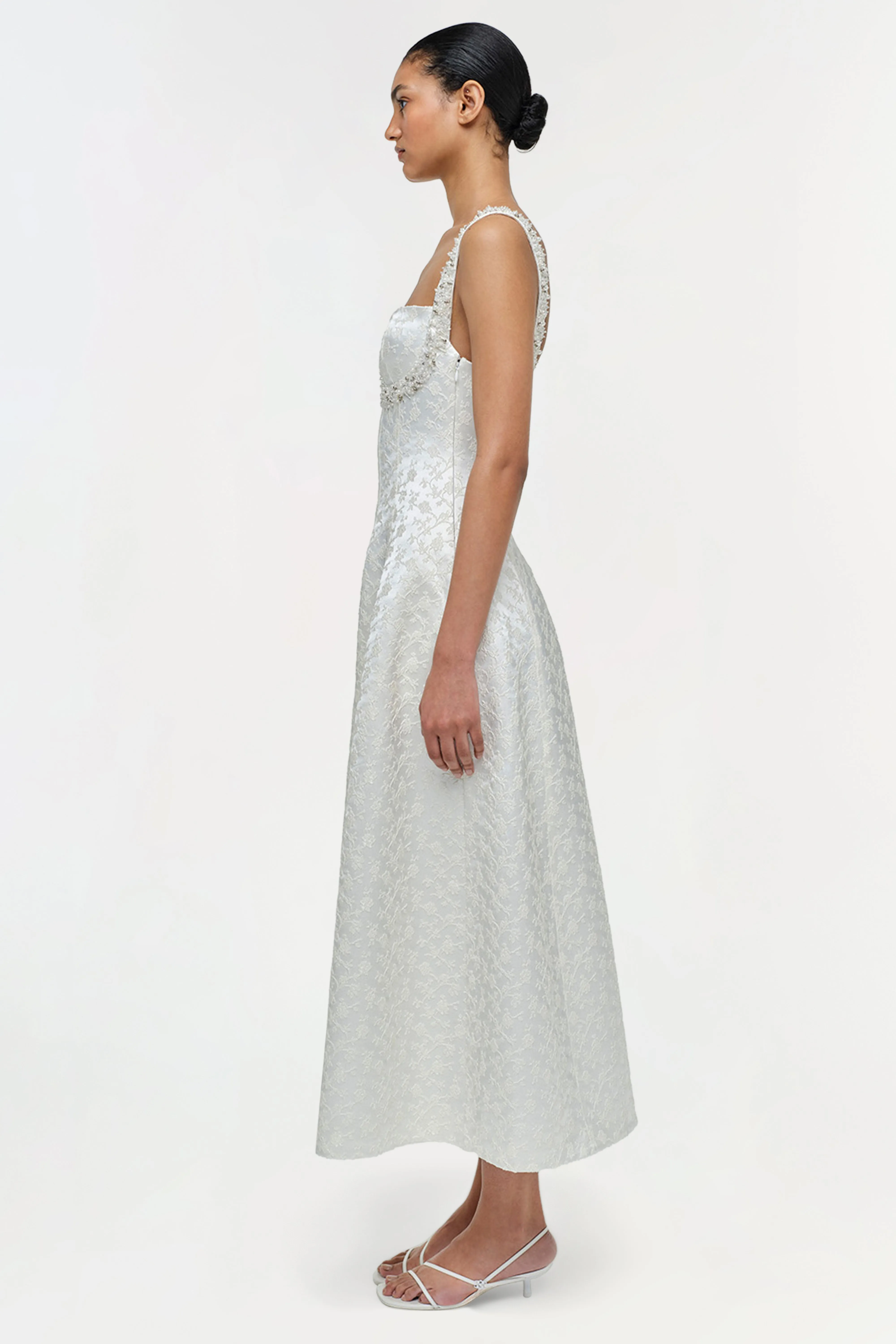 Charlotte Jacquard Midi Dress sold by Jonathan Simkhai product image thumbnail 3