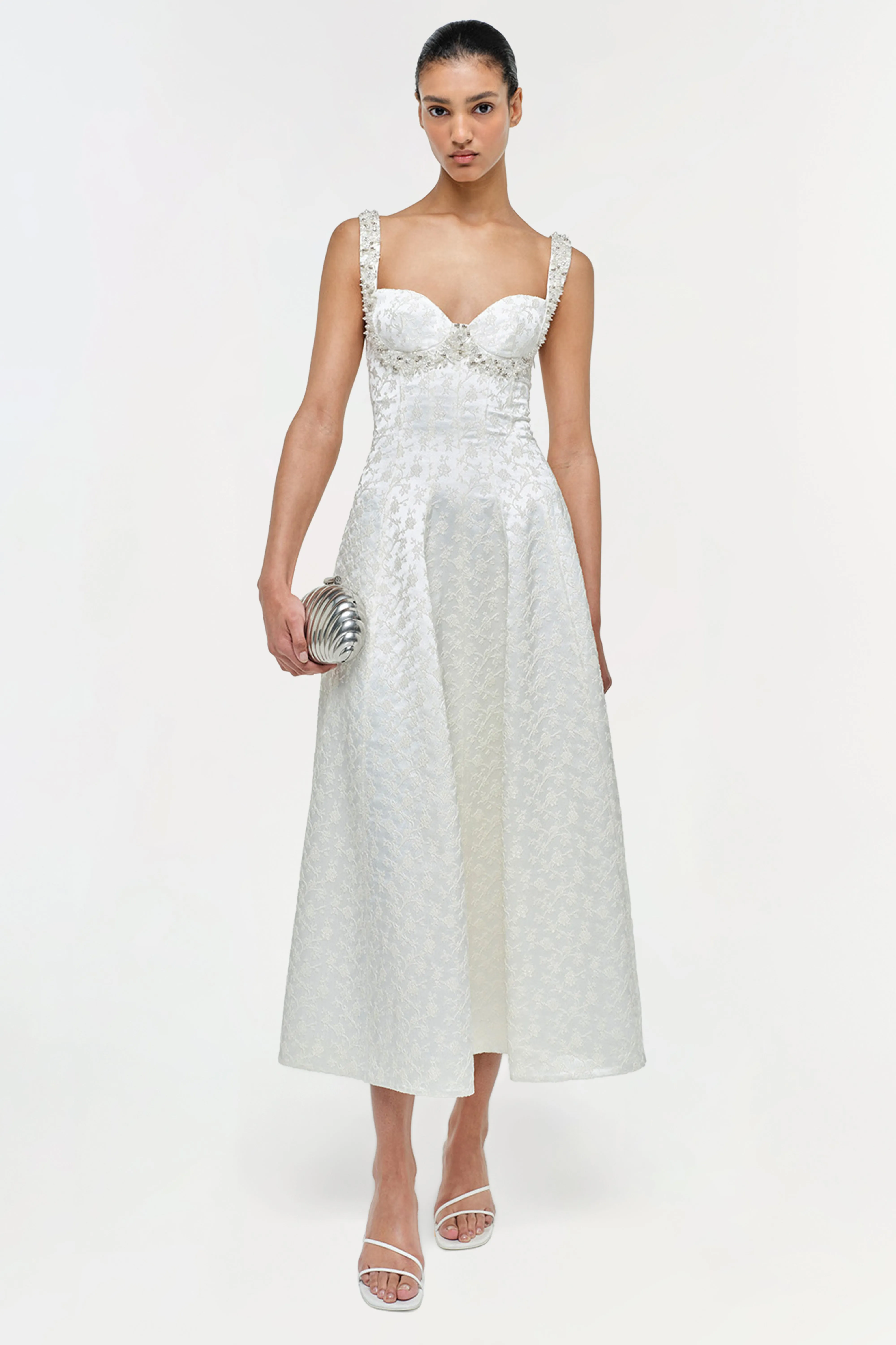 Charlotte Jacquard Midi Dress sold by Jonathan Simkhai product image thumbnail 2