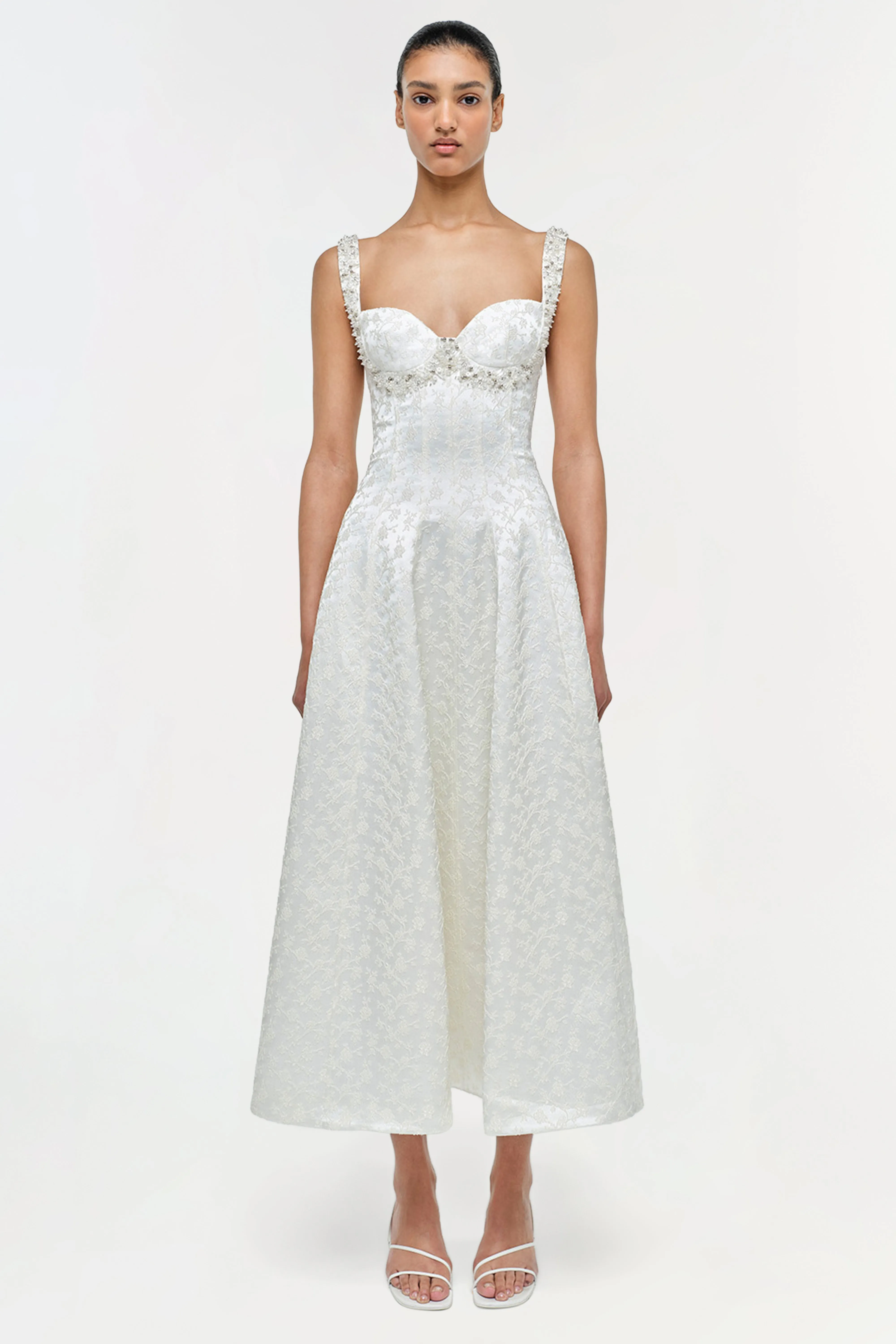 Charlotte Jacquard Midi Dress sold by Jonathan Simkhai product image thumbnail 5