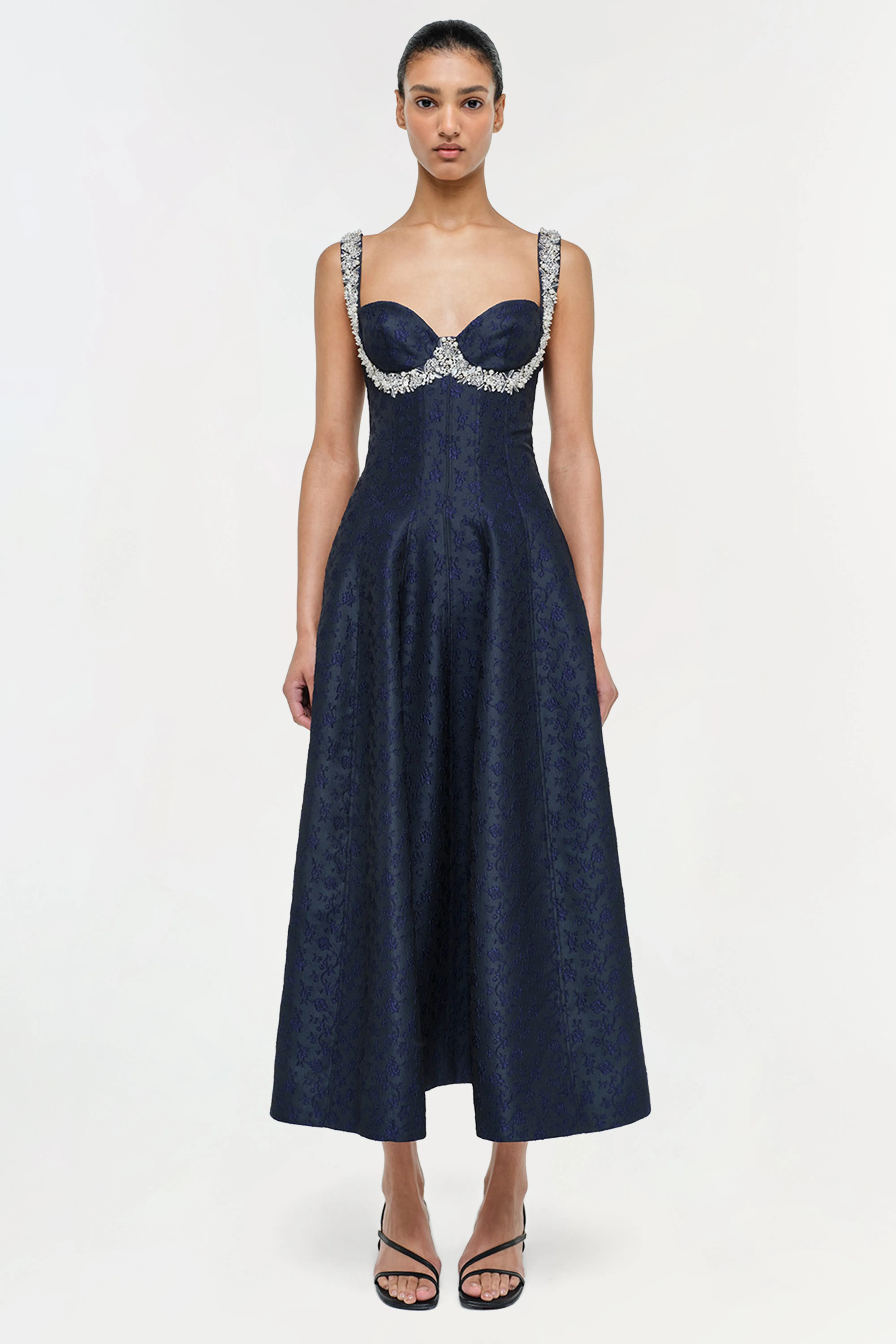 Charlotte Jacquard Midi Dress sold by Jonathan Simkhai product image thumbnail 5