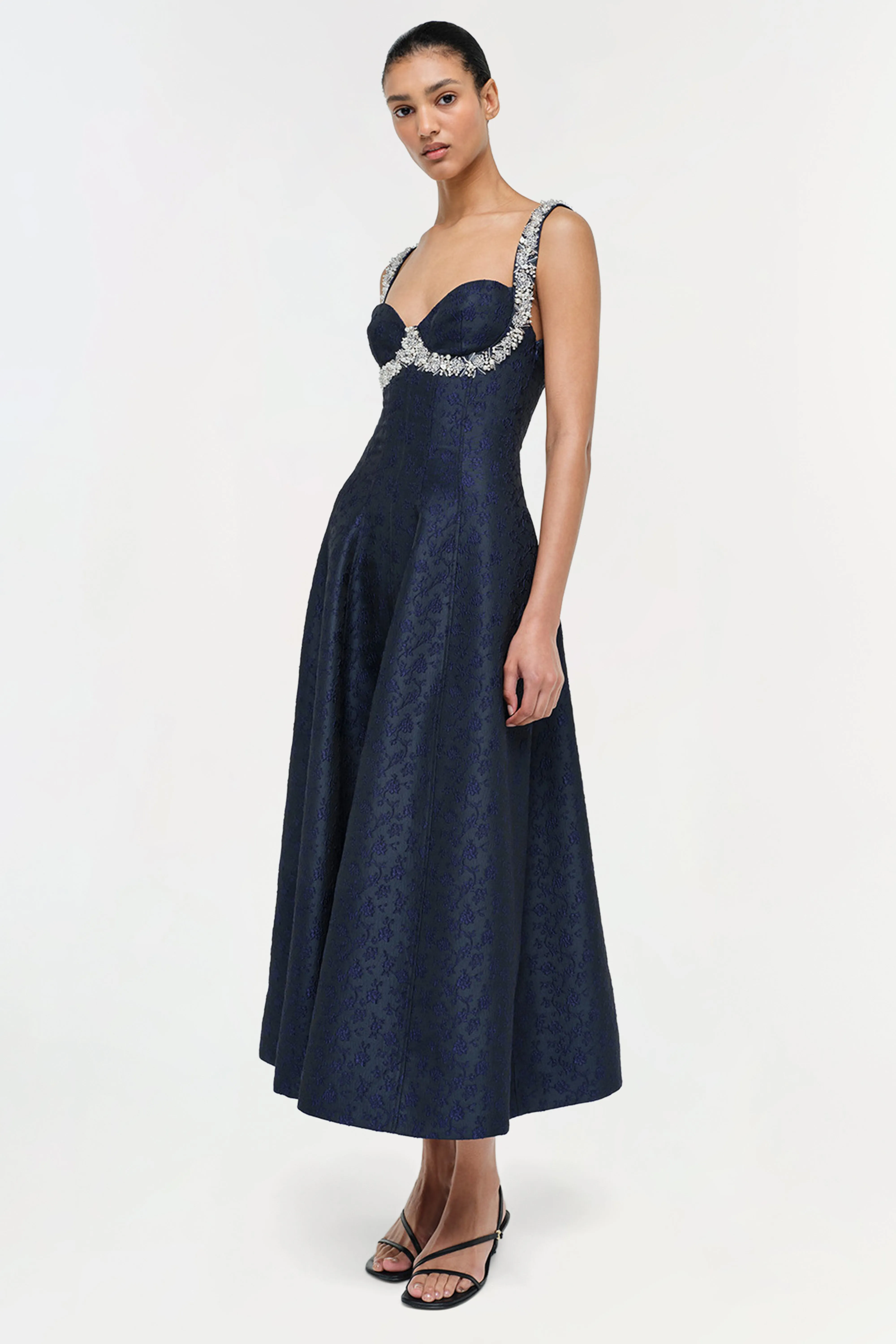 Charlotte Jacquard Midi Dress sold by Jonathan Simkhai product image thumbnail 2