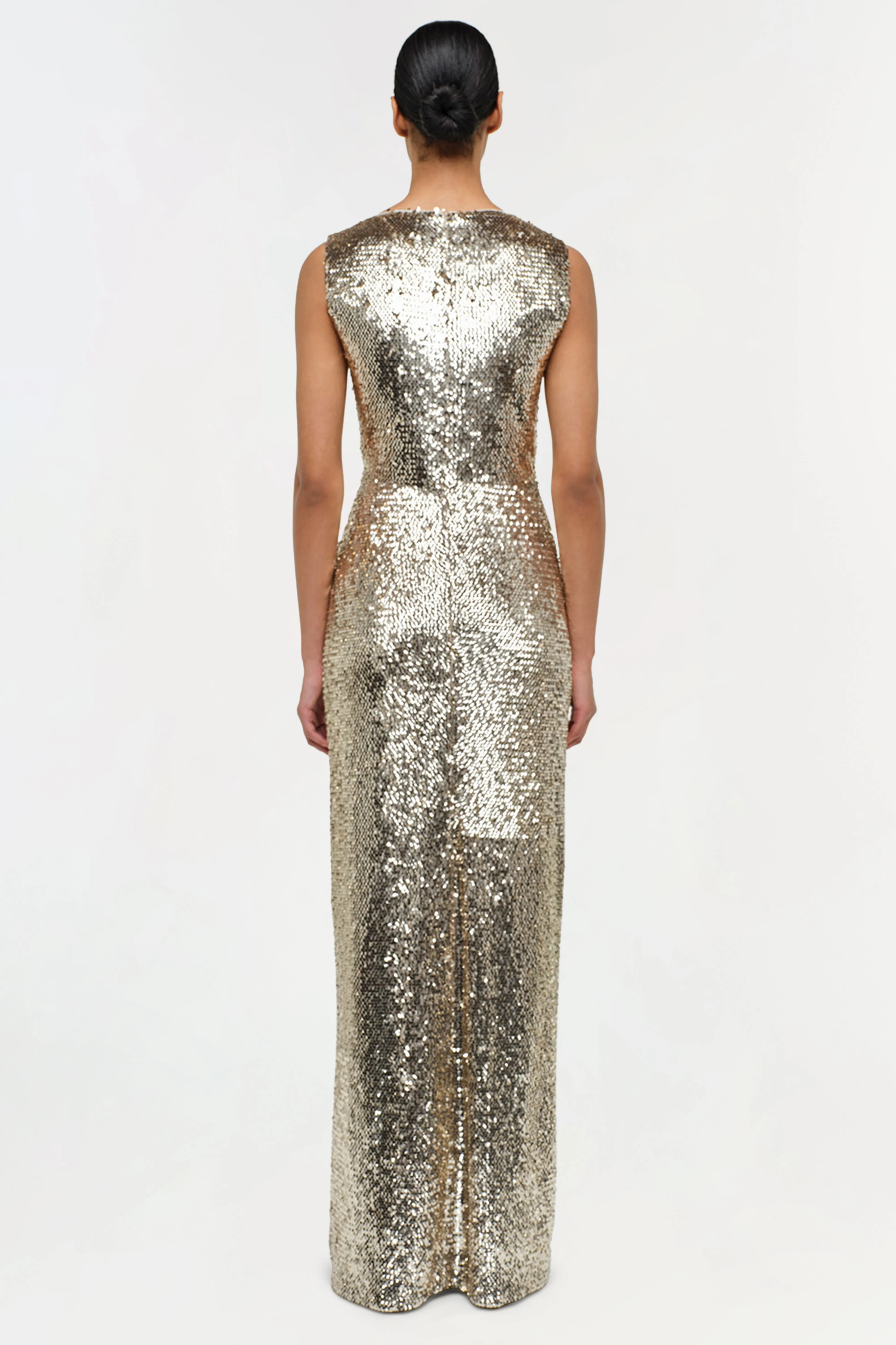 Felicity Draped Sequin Gown sold by Jonathan Simkhai product image thumbnail 4
