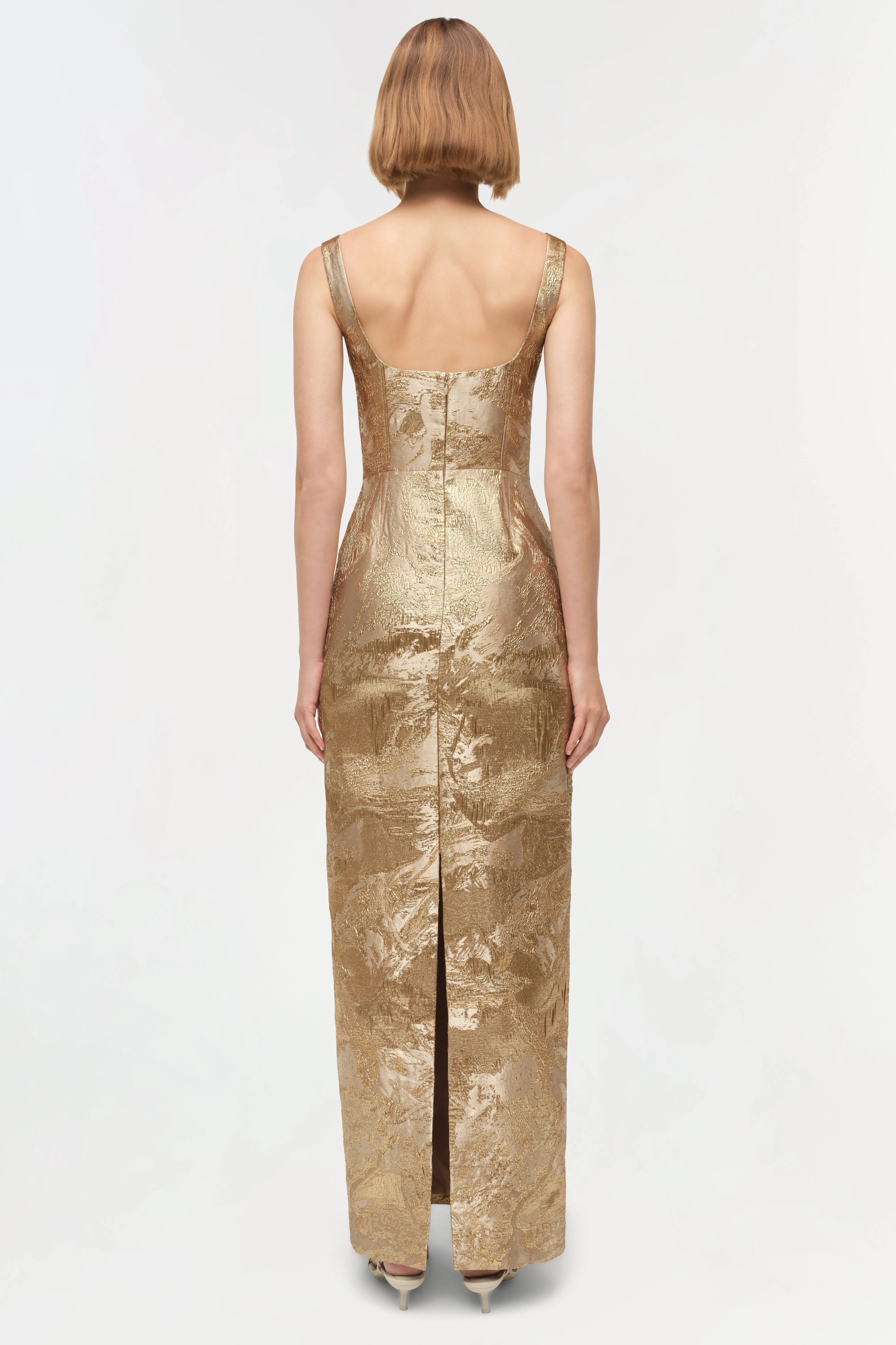 Viella Metallic Jacquard Gown sold by Jonathan Simkhai product image thumbnail 5