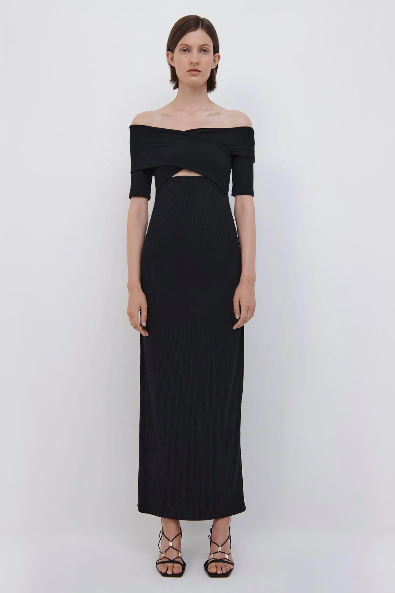 Kimberlyn Shaping Rib Midi Dress sold by Jonathan Simkhai product image thumbnail 5