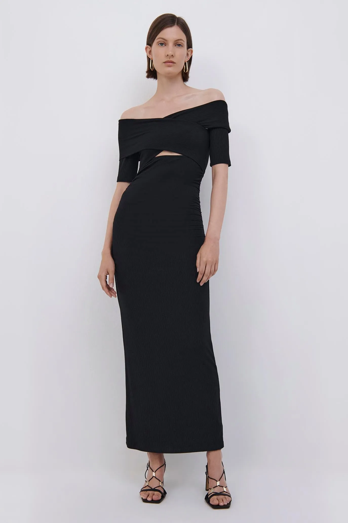 Kimberlyn Shaping Rib Midi Dress sold by Jonathan Simkhai product image thumbnail 2