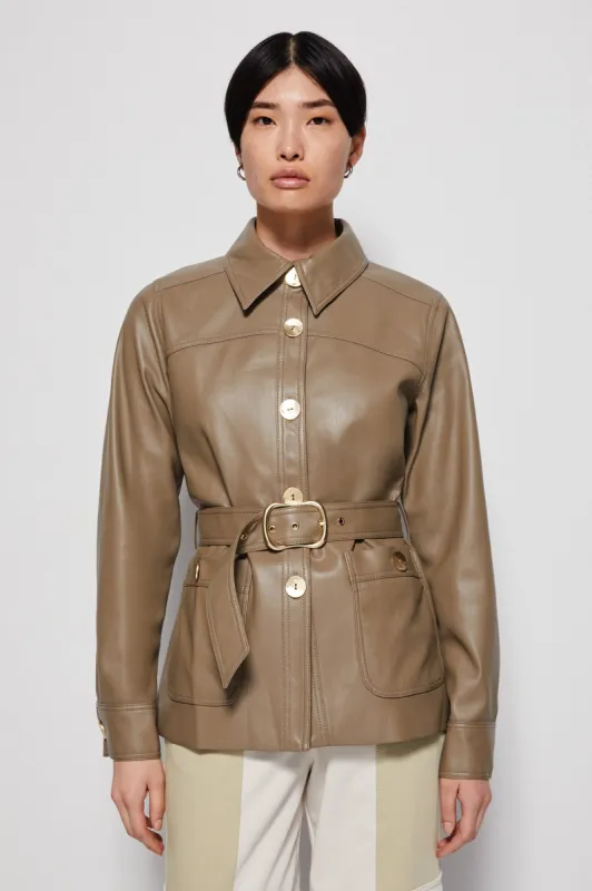 Erin Vegan Leather Jacket made by Jonathan Simkhai