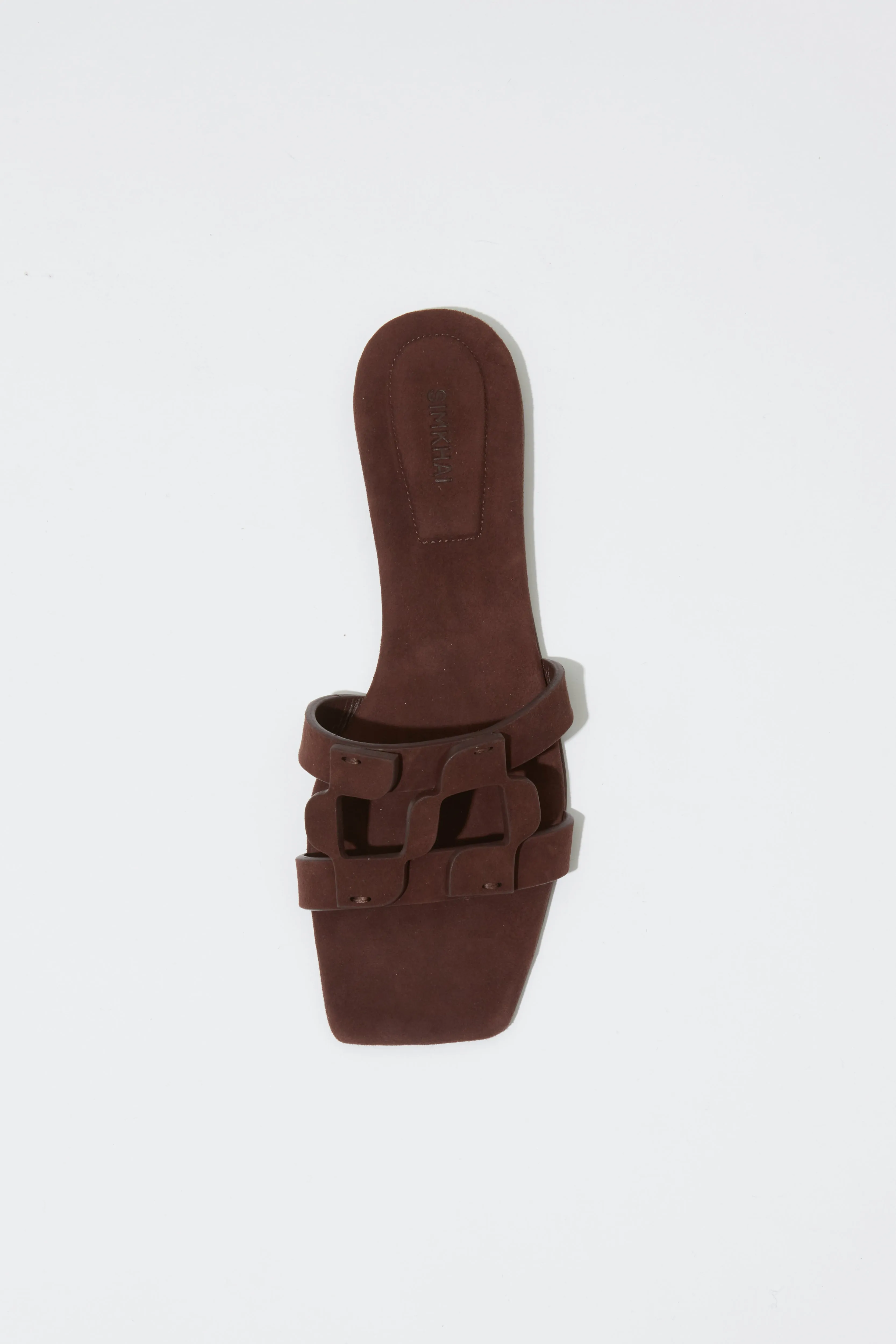 Simkhai Monogram Suede Flat Slide sold by Jonathan Simkhai product image thumbnail 3