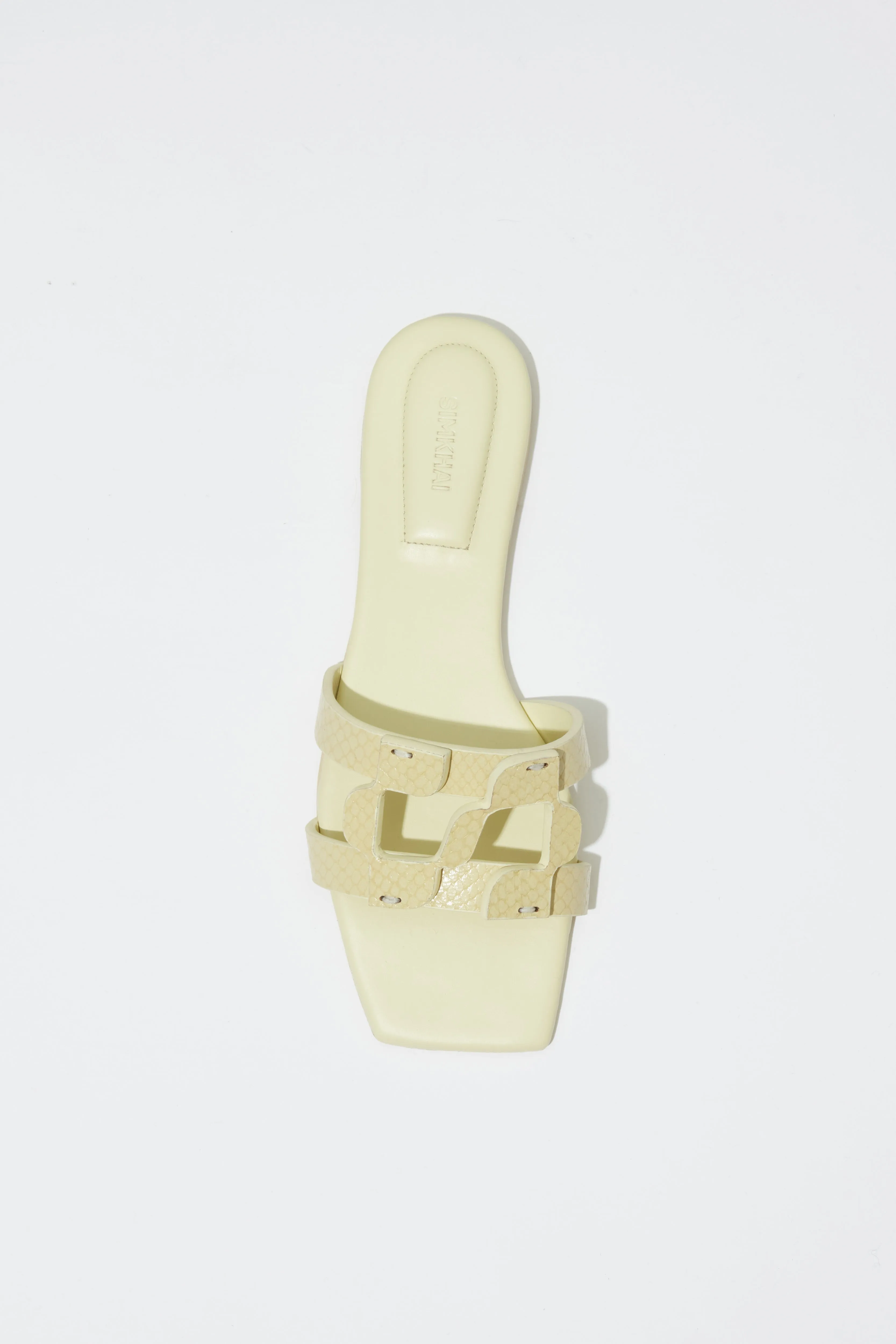 Simkhai Monogram Snake Leather Flat Slide sold by Jonathan Simkhai product image thumbnail 3