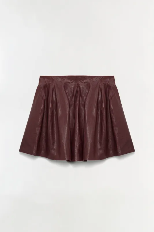 Bryar Leather Mini Skirt sold by Jonathan Simkhai