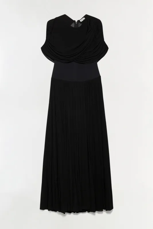 Nancie Draped Jersey Cape Midi Dress made by Jonathan Simkhai